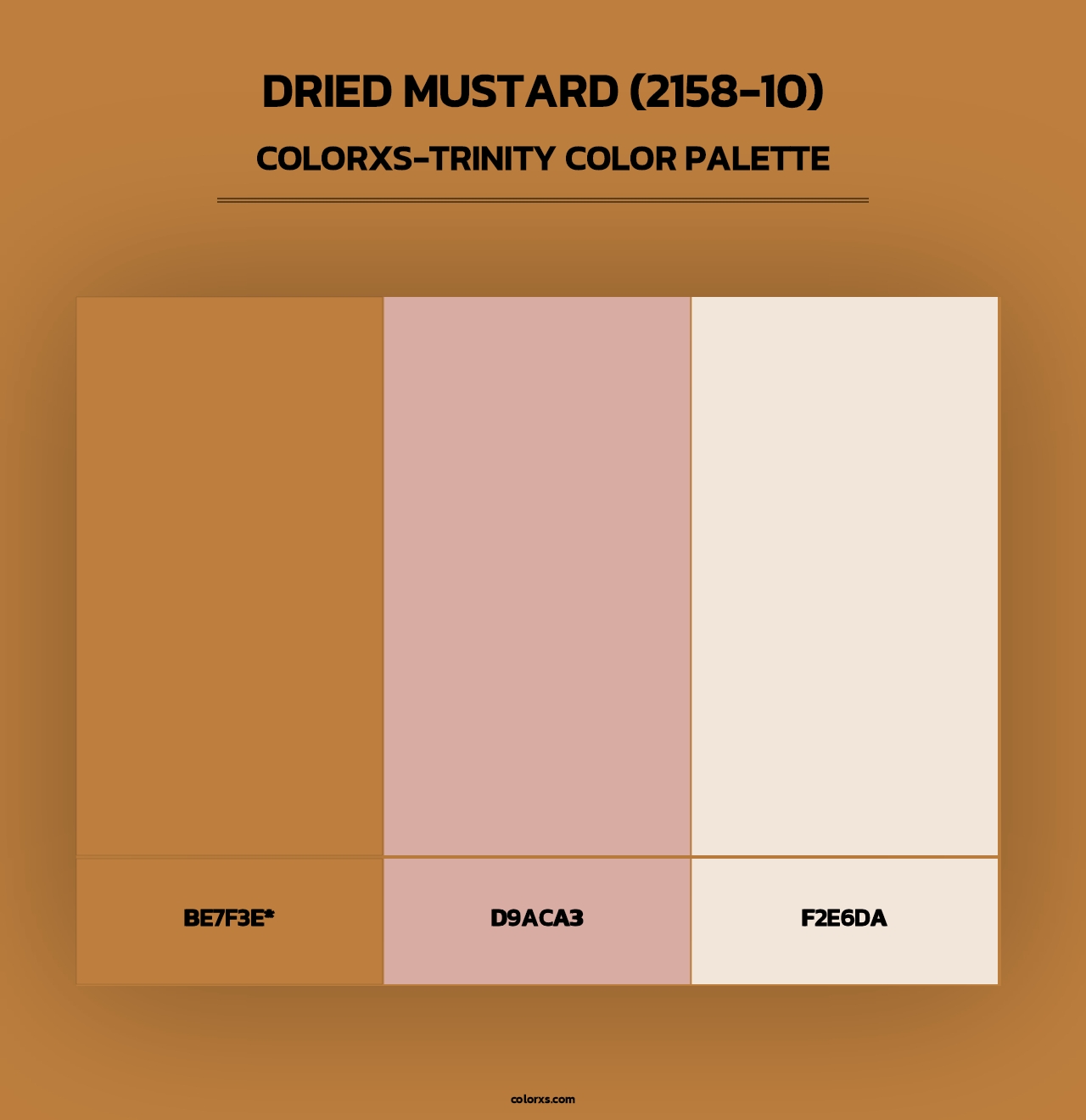 Dried Mustard (2158-10) - Colorxs Trinity Palette