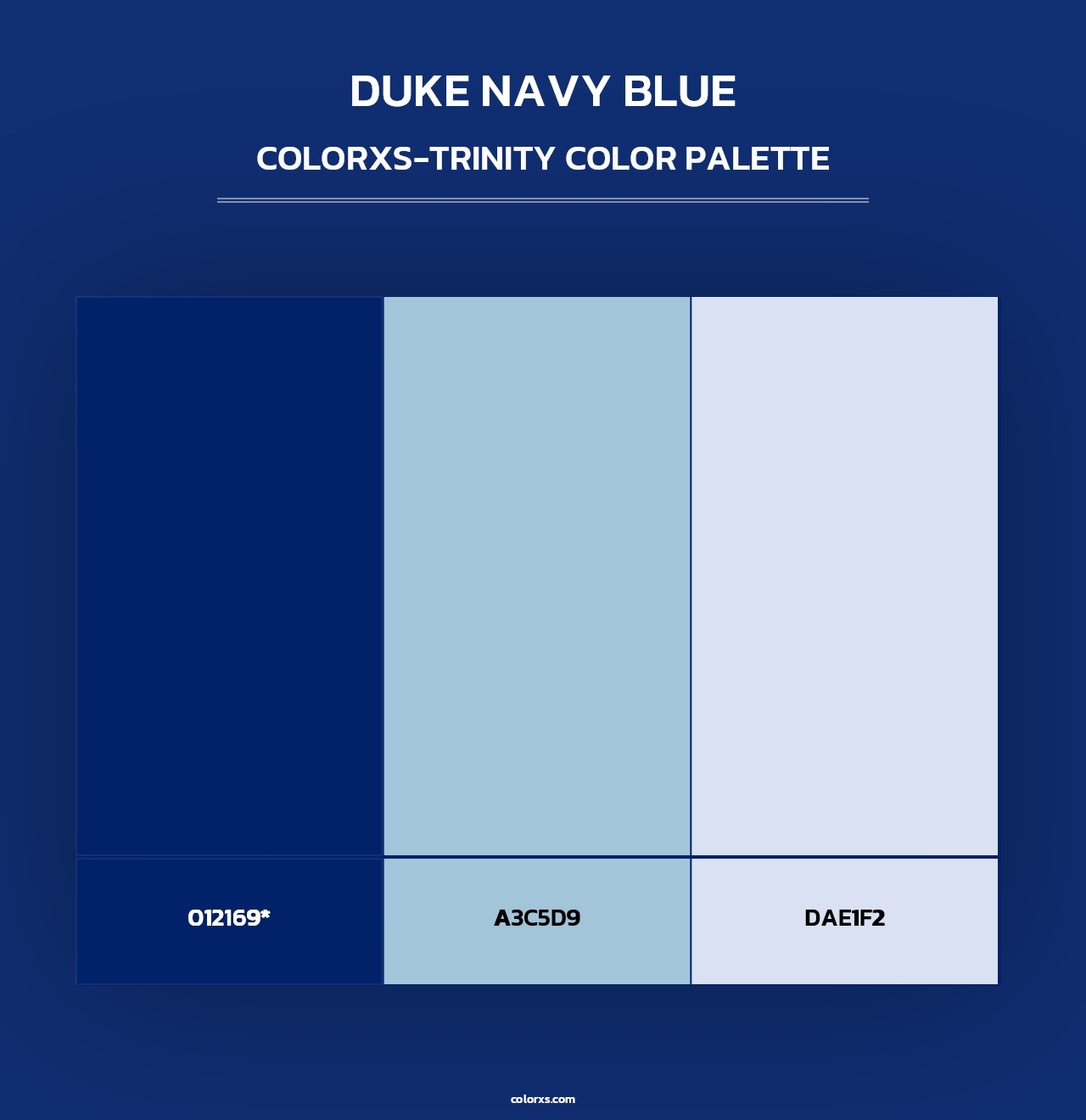 Duke Navy Blue - Colorxs Trinity Palette