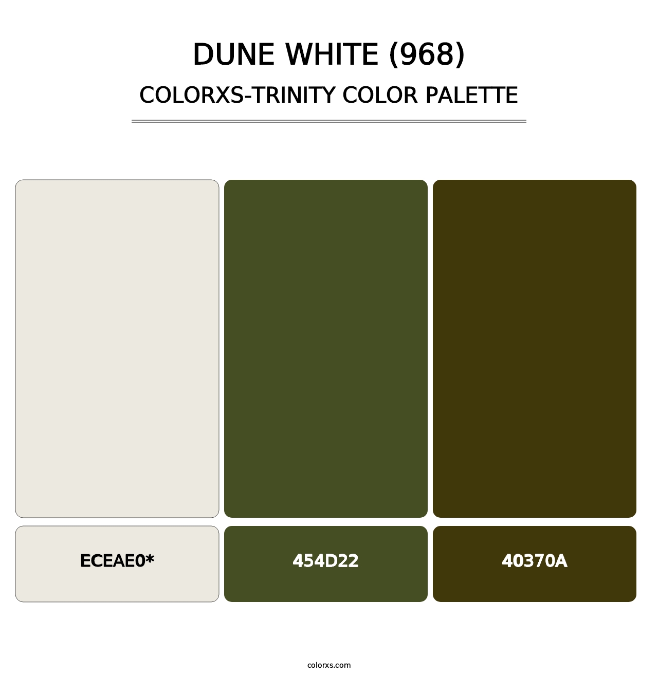 Dune White (968) - Colorxs Trinity Palette