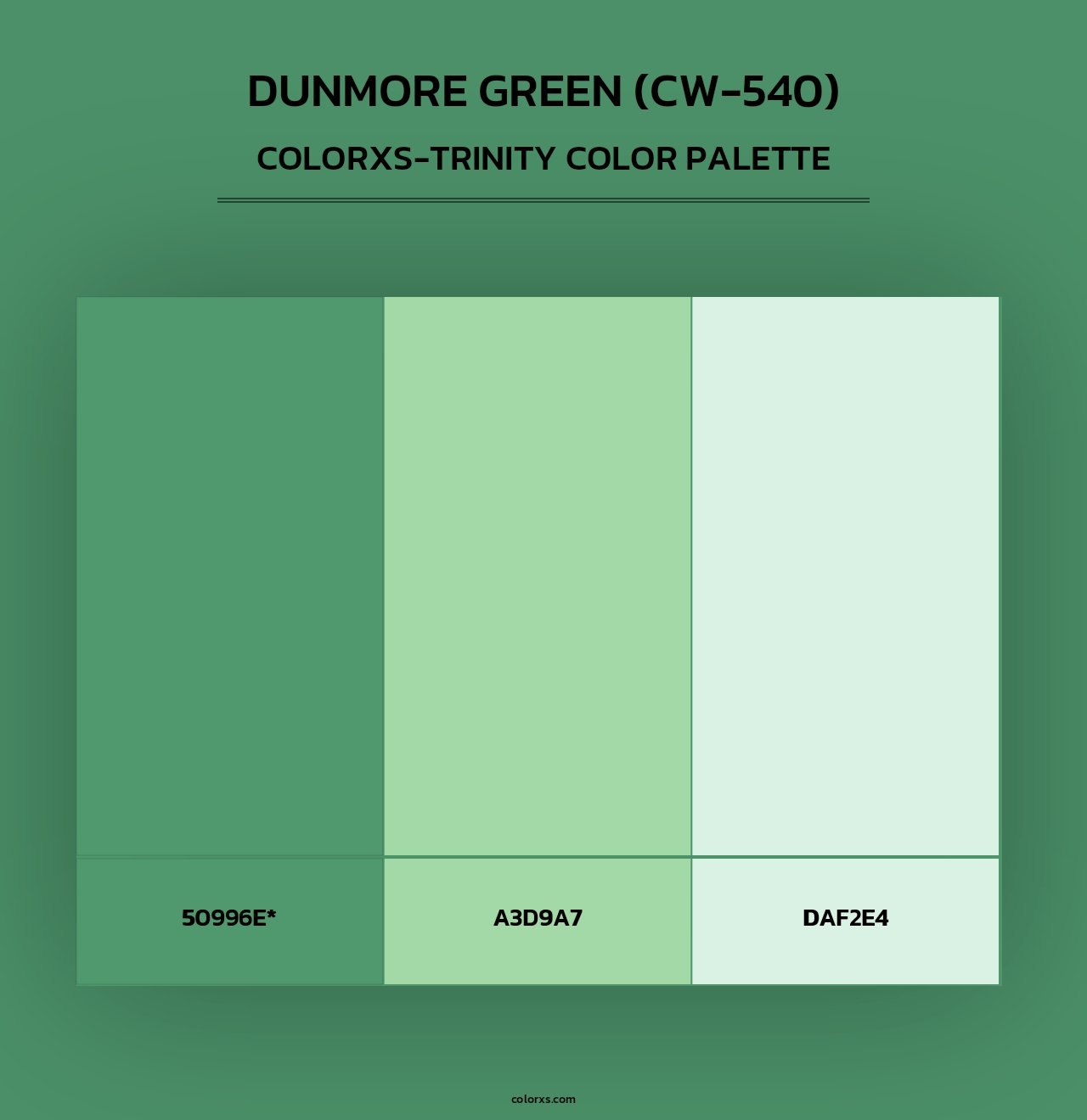 Dunmore Green (CW-540) - Colorxs Trinity Palette