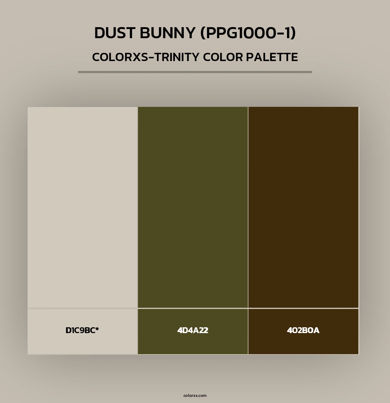 Dust Bunny (PPG1000-1) - Colorxs Trinity Palette