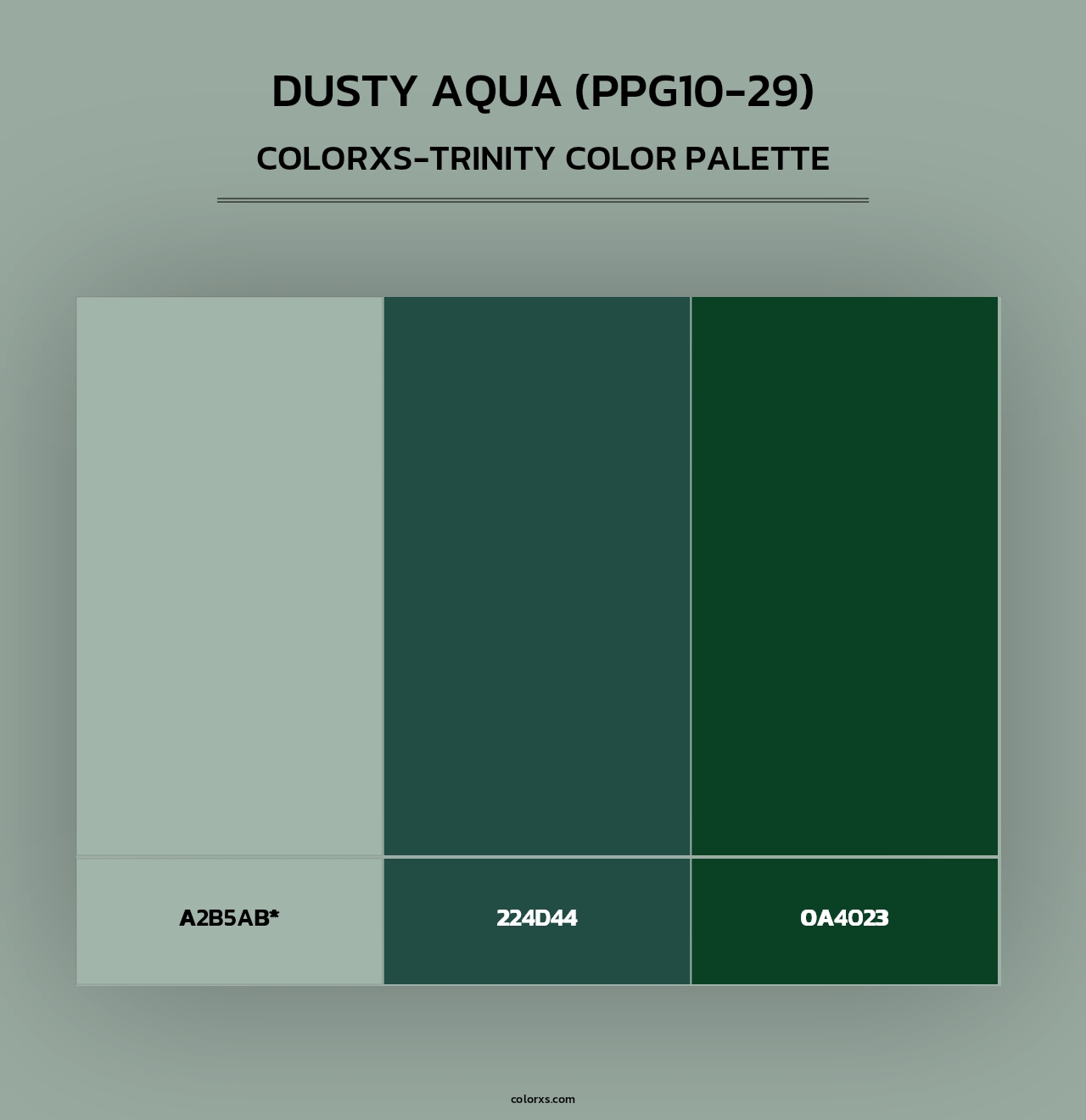 Dusty Aqua (PPG10-29) - Colorxs Trinity Palette