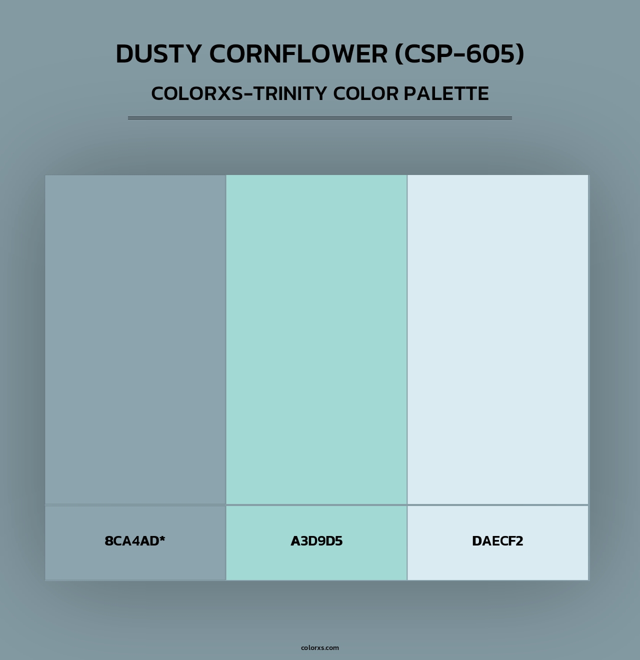 Dusty Cornflower (CSP-605) - Colorxs Trinity Palette