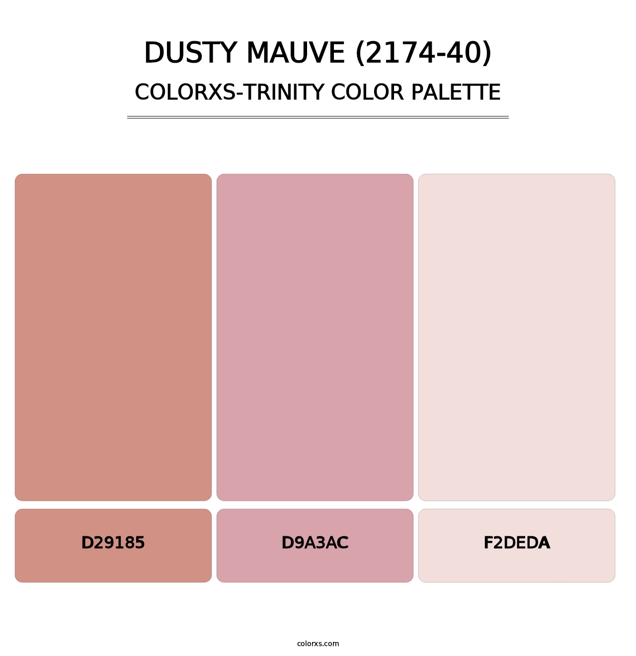 Dusty Mauve (2174-40) - Colorxs Trinity Palette
