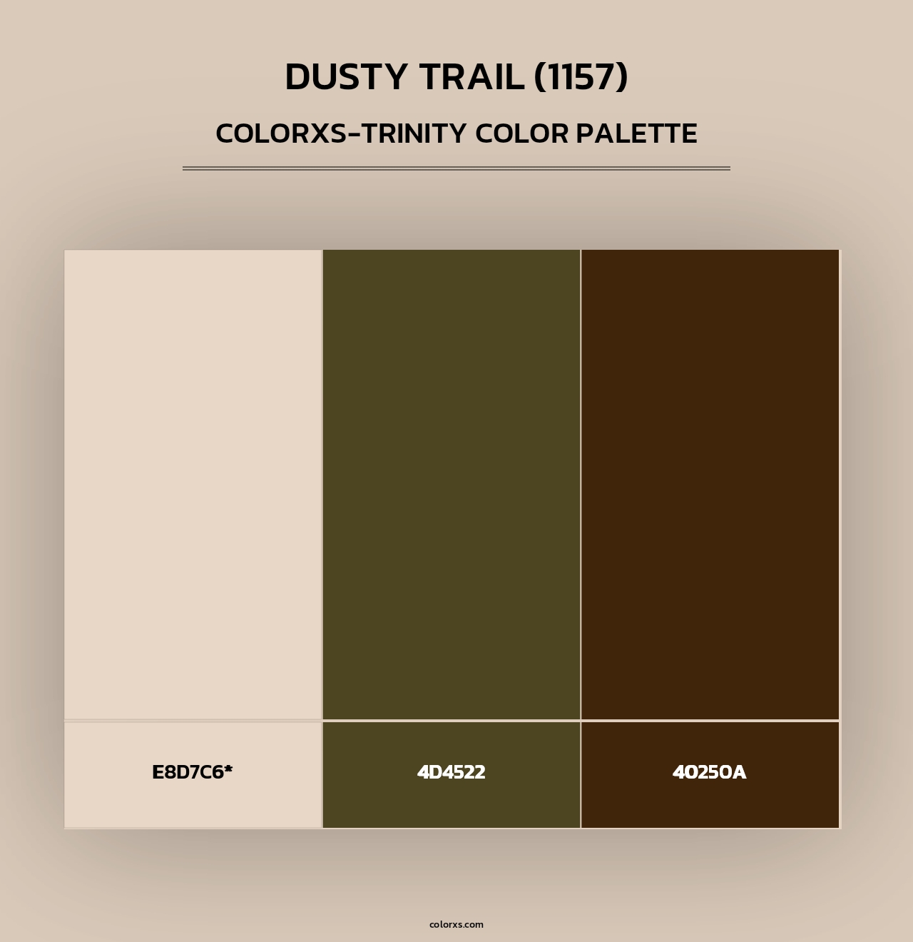 Dusty Trail (1157) - Colorxs Trinity Palette