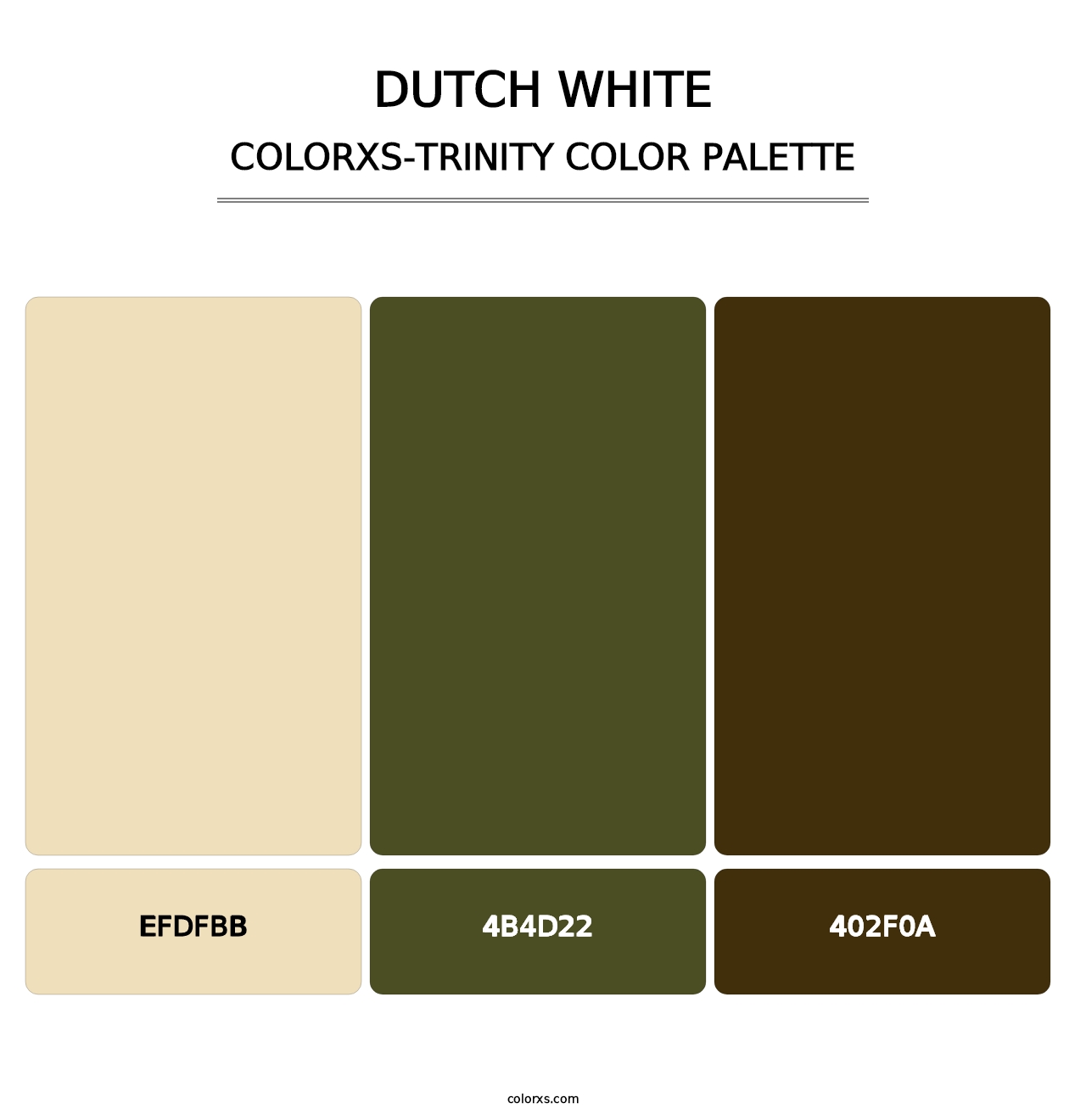 Dutch White - Colorxs Trinity Palette