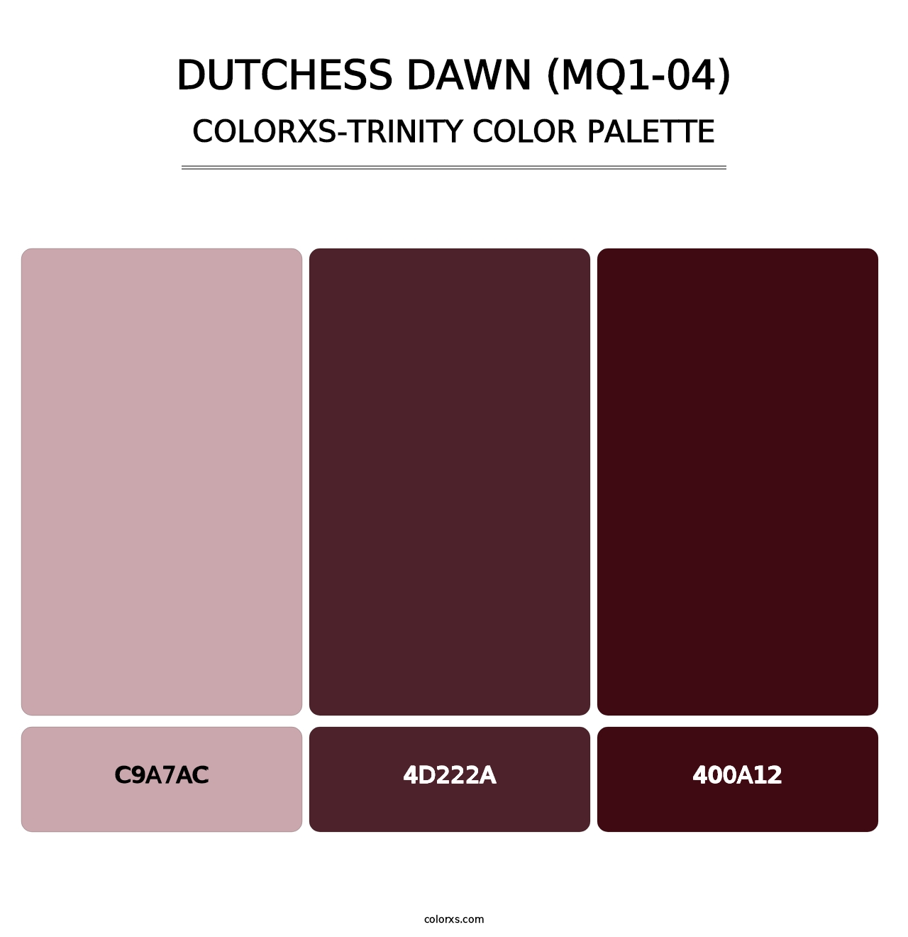 Dutchess Dawn (MQ1-04) - Colorxs Trinity Palette
