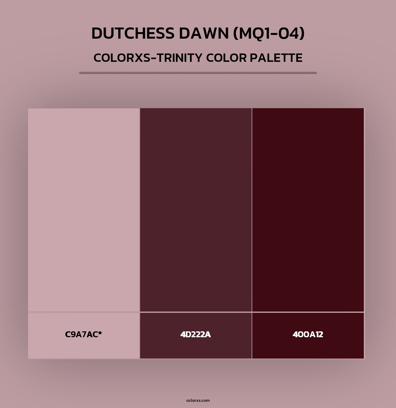 Dutchess Dawn (MQ1-04) - Colorxs Trinity Palette