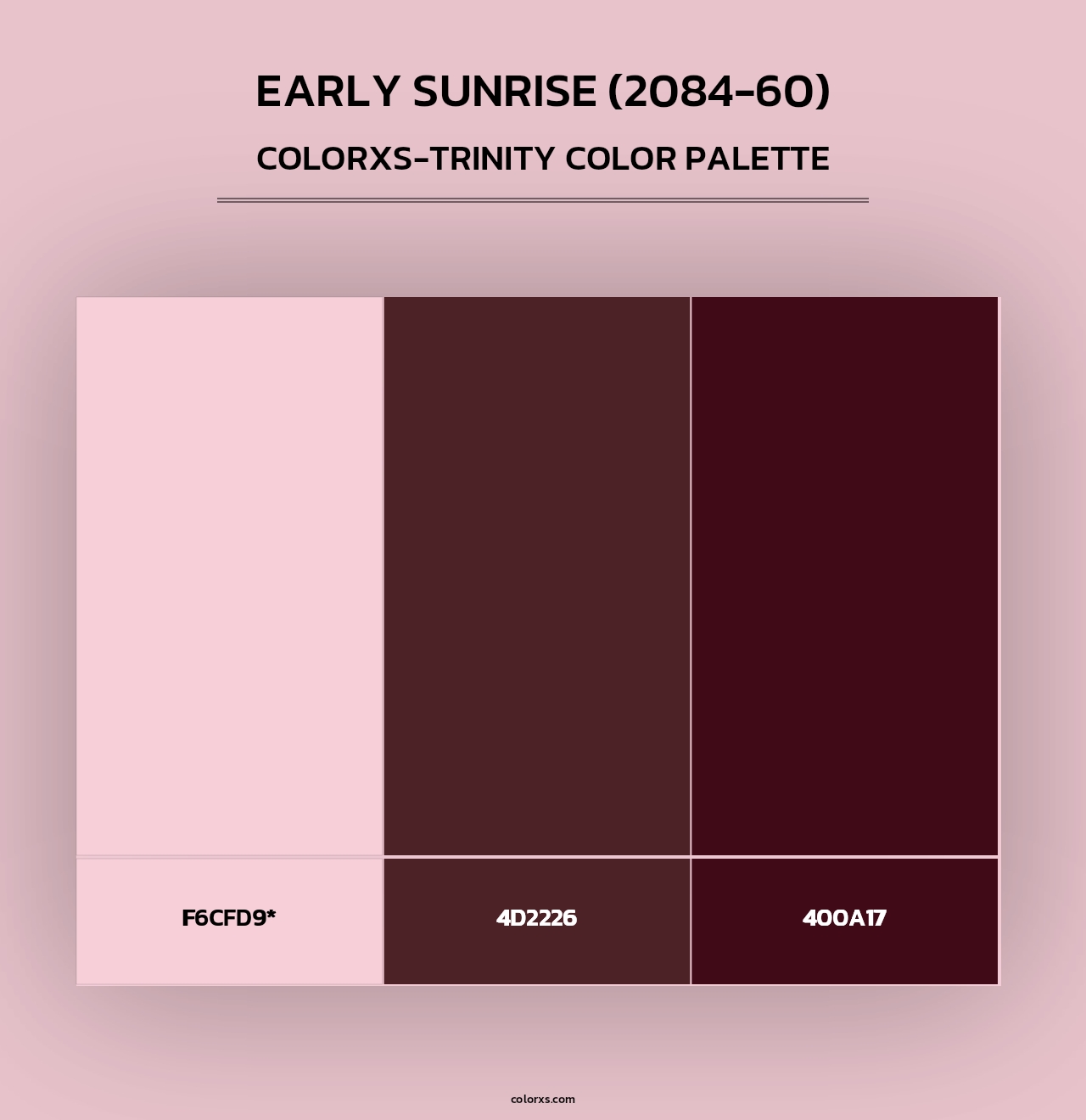 Early Sunrise (2084-60) - Colorxs Trinity Palette