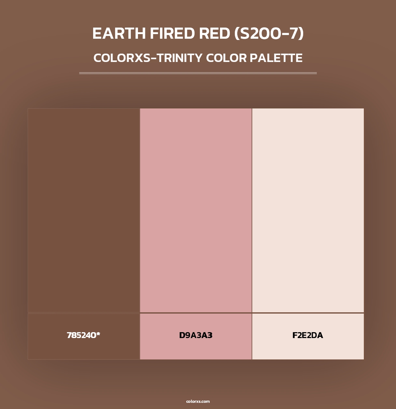 Earth Fired Red (S200-7) - Colorxs Trinity Palette