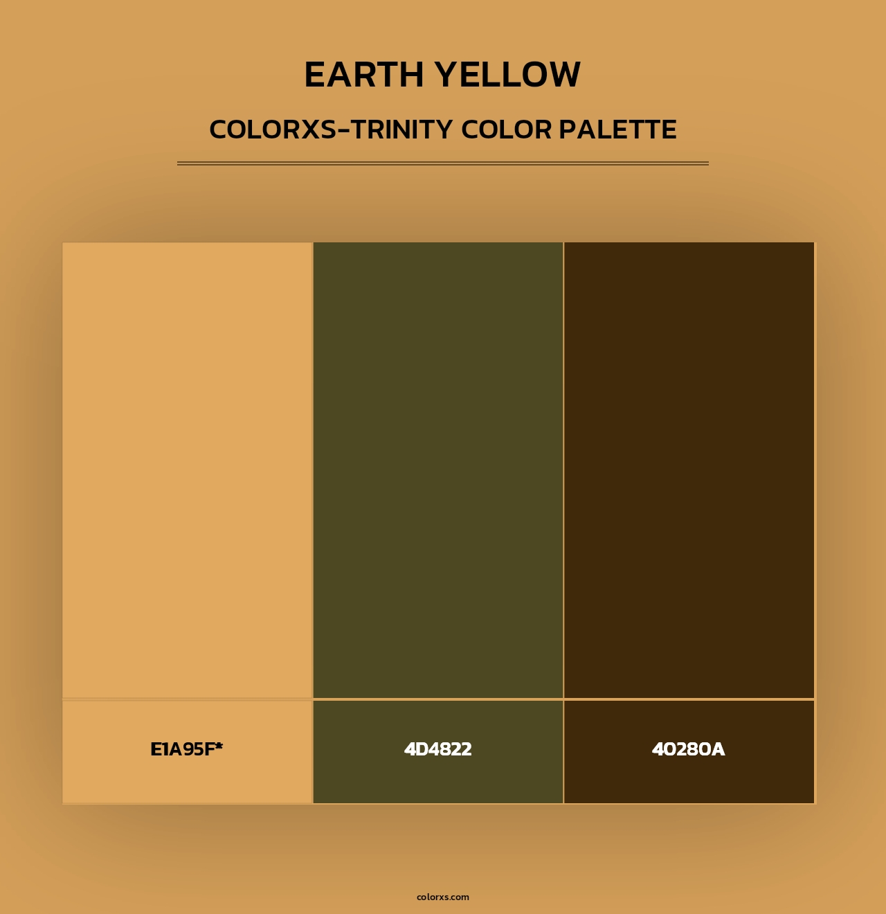 Earth Yellow - Colorxs Trinity Palette