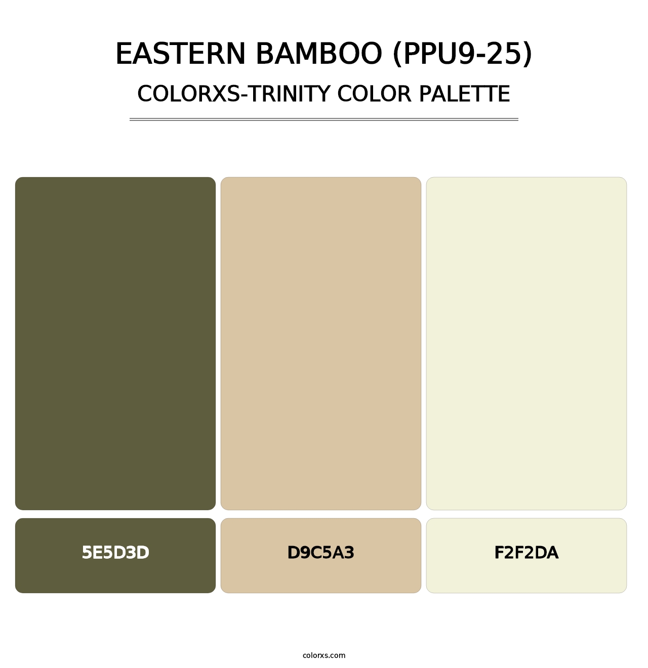 Eastern Bamboo (PPU9-25) - Colorxs Trinity Palette
