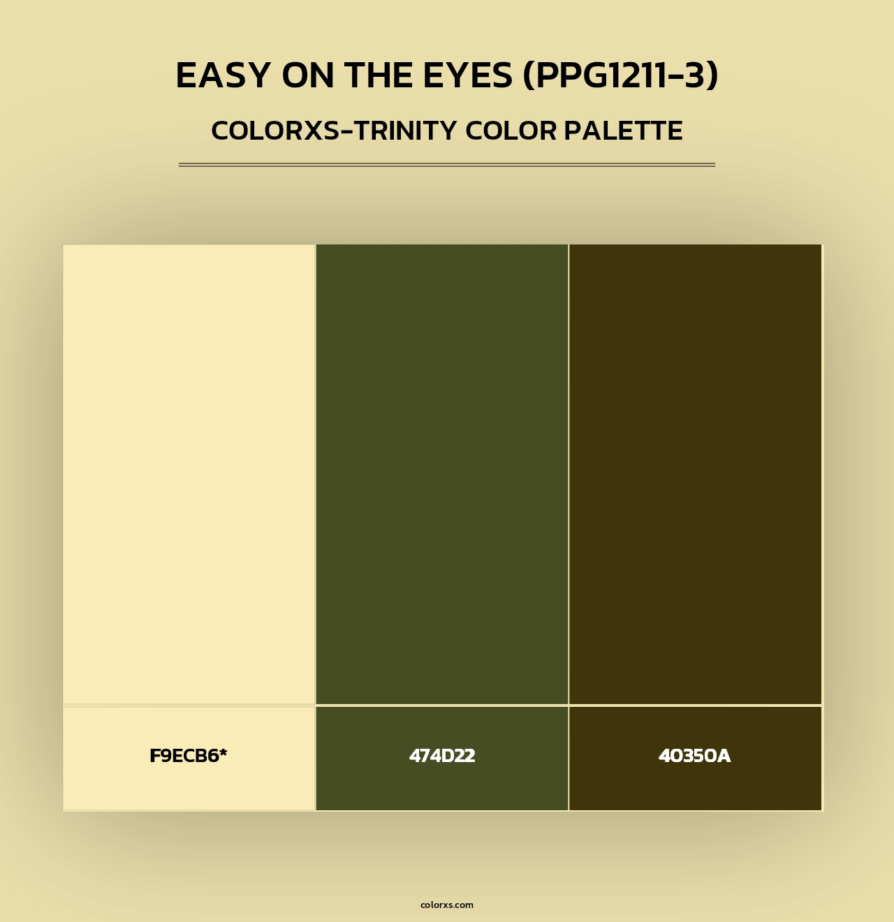 Easy On The Eyes (PPG1211-3) - Colorxs Trinity Palette