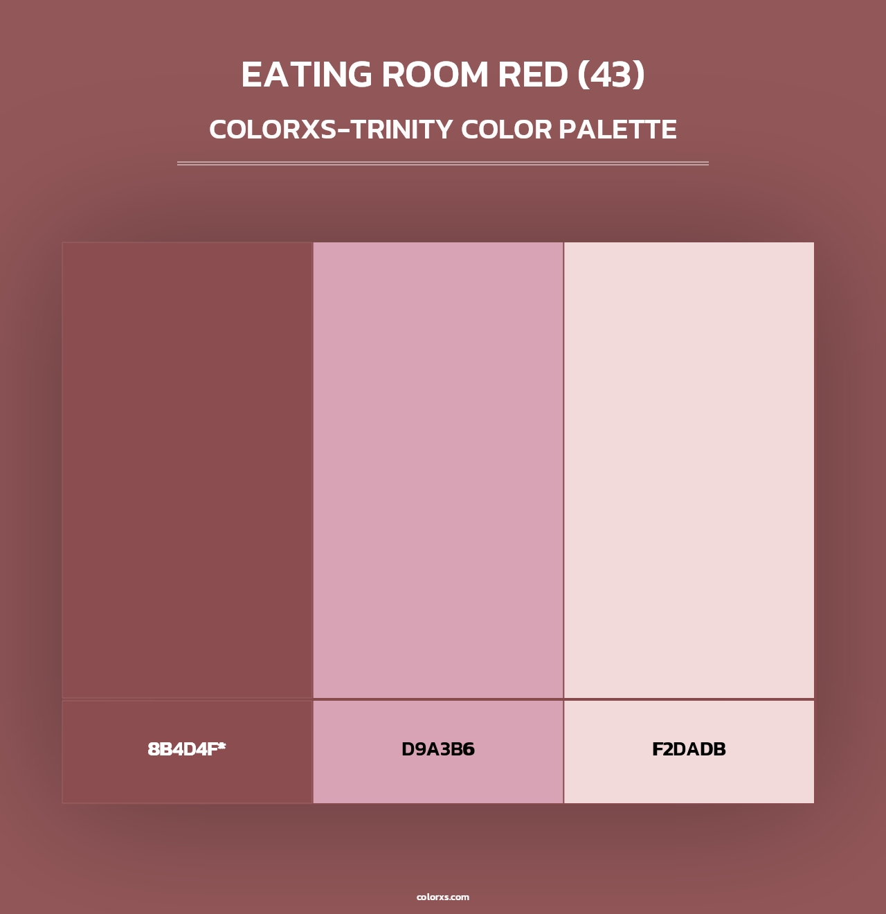 Eating Room Red (43) - Colorxs Trinity Palette