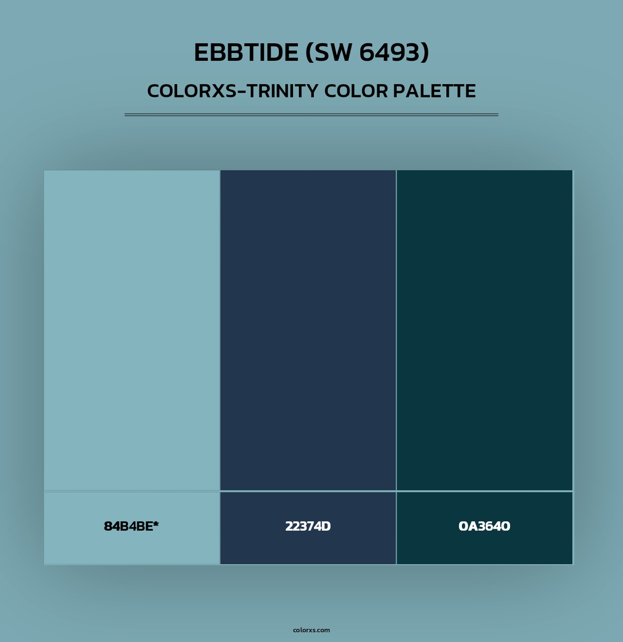 Ebbtide (SW 6493) - Colorxs Trinity Palette