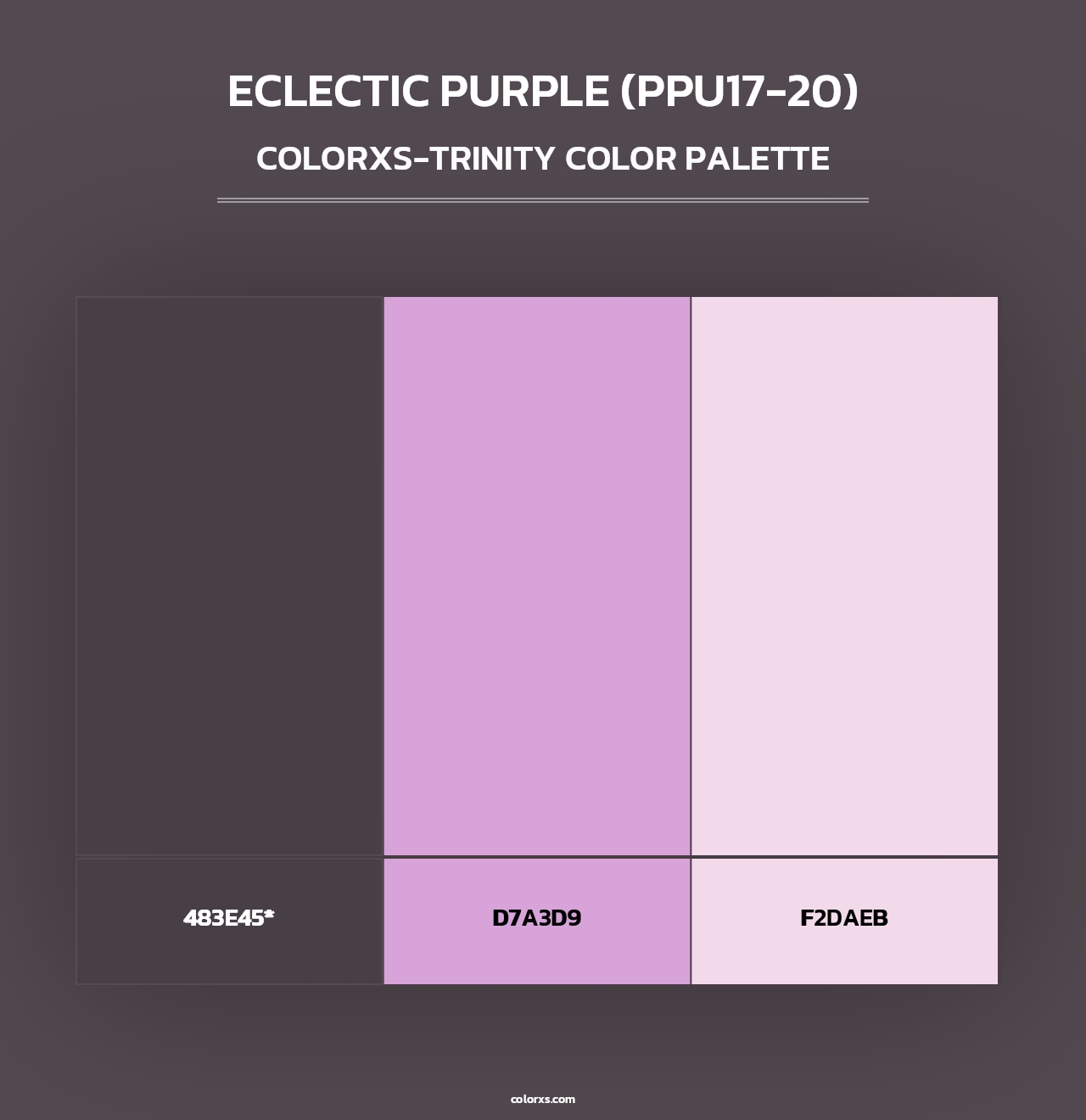 Eclectic Purple (PPU17-20) - Colorxs Trinity Palette