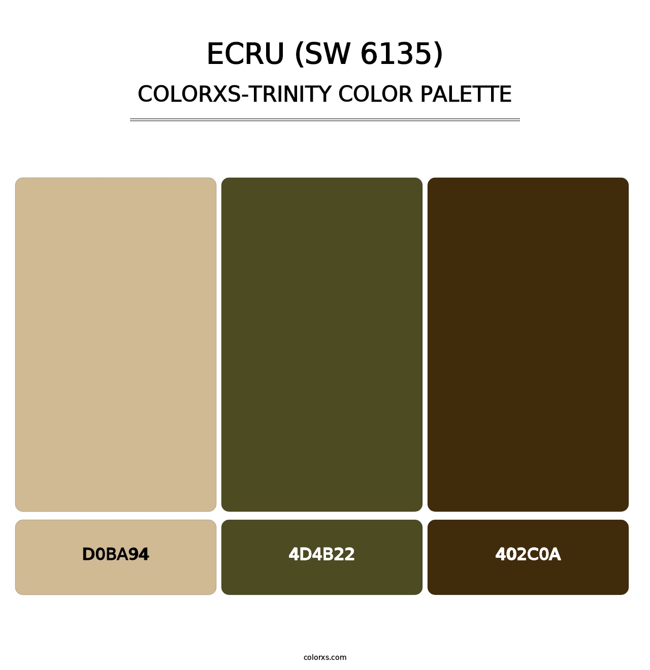 Ecru (SW 6135) - Colorxs Trinity Palette