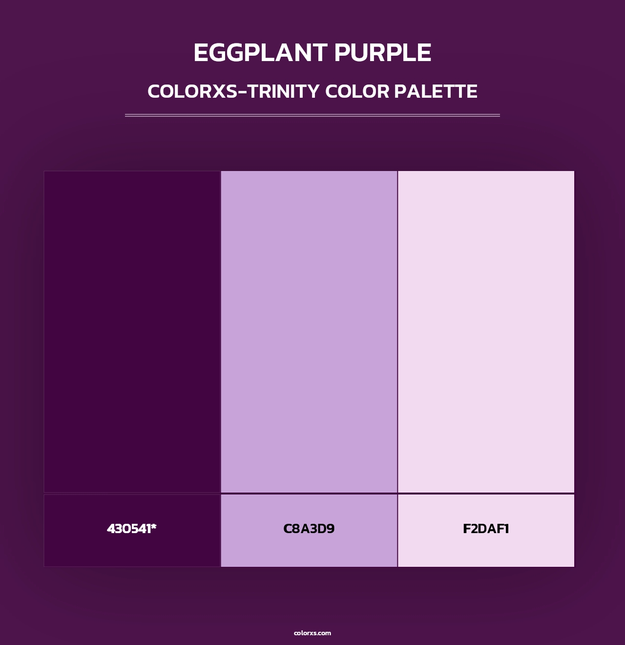 Eggplant Purple - Colorxs Trinity Palette
