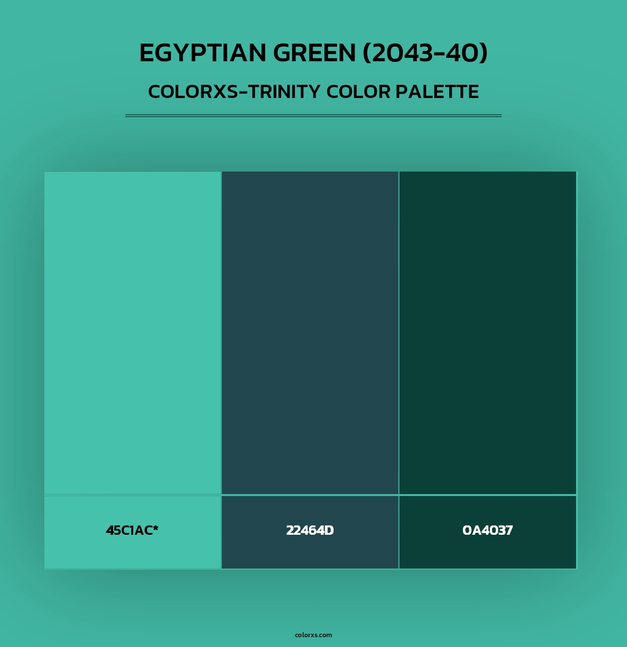 Egyptian Green (2043-40) - Colorxs Trinity Palette