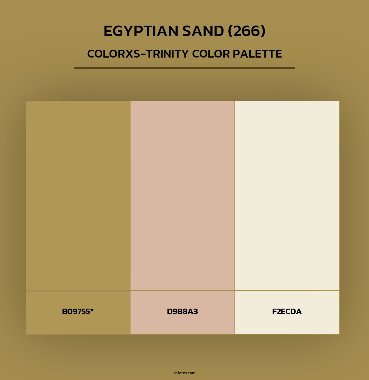Egyptian Sand (266) - Colorxs Trinity Palette