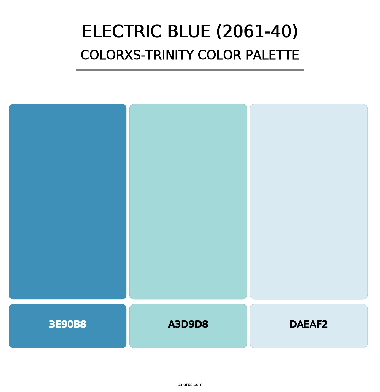 Electric Blue (2061-40) - Colorxs Trinity Palette
