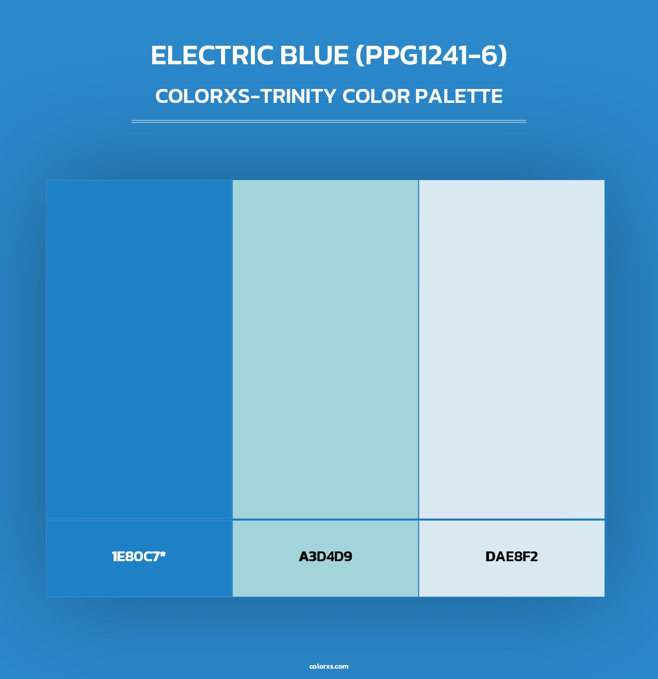 Electric Blue (PPG1241-6) - Colorxs Trinity Palette