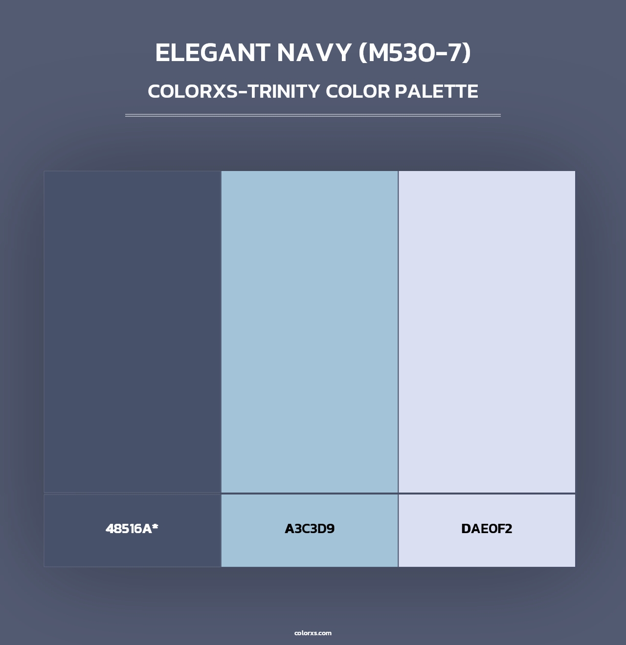 Elegant Navy (M530-7) - Colorxs Trinity Palette