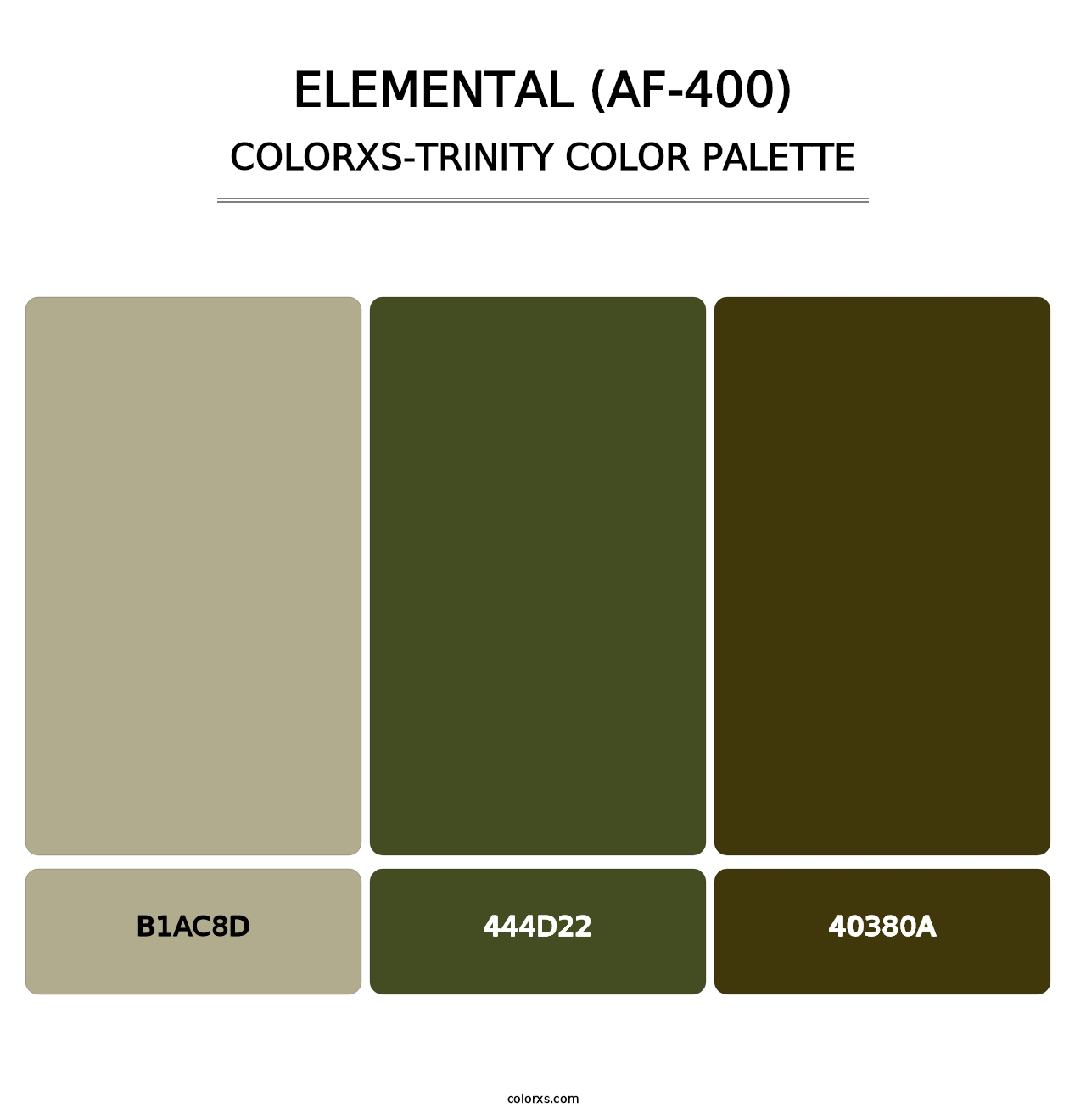 Elemental (AF-400) - Colorxs Trinity Palette