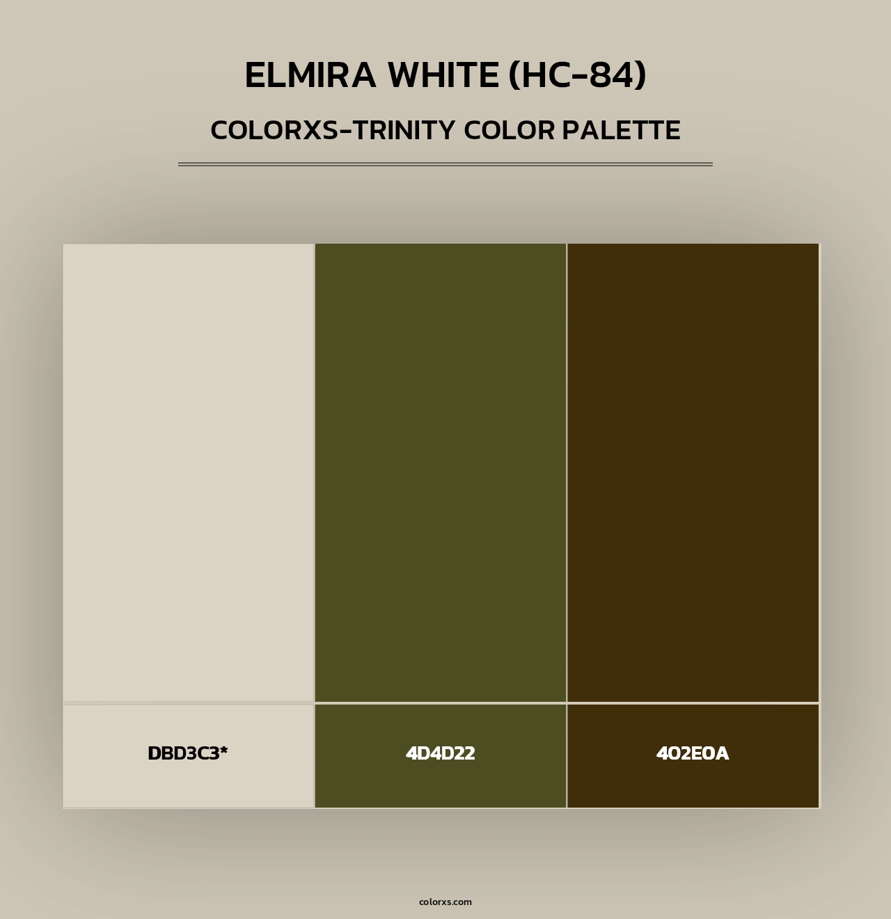 Elmira White (HC-84) - Colorxs Trinity Palette