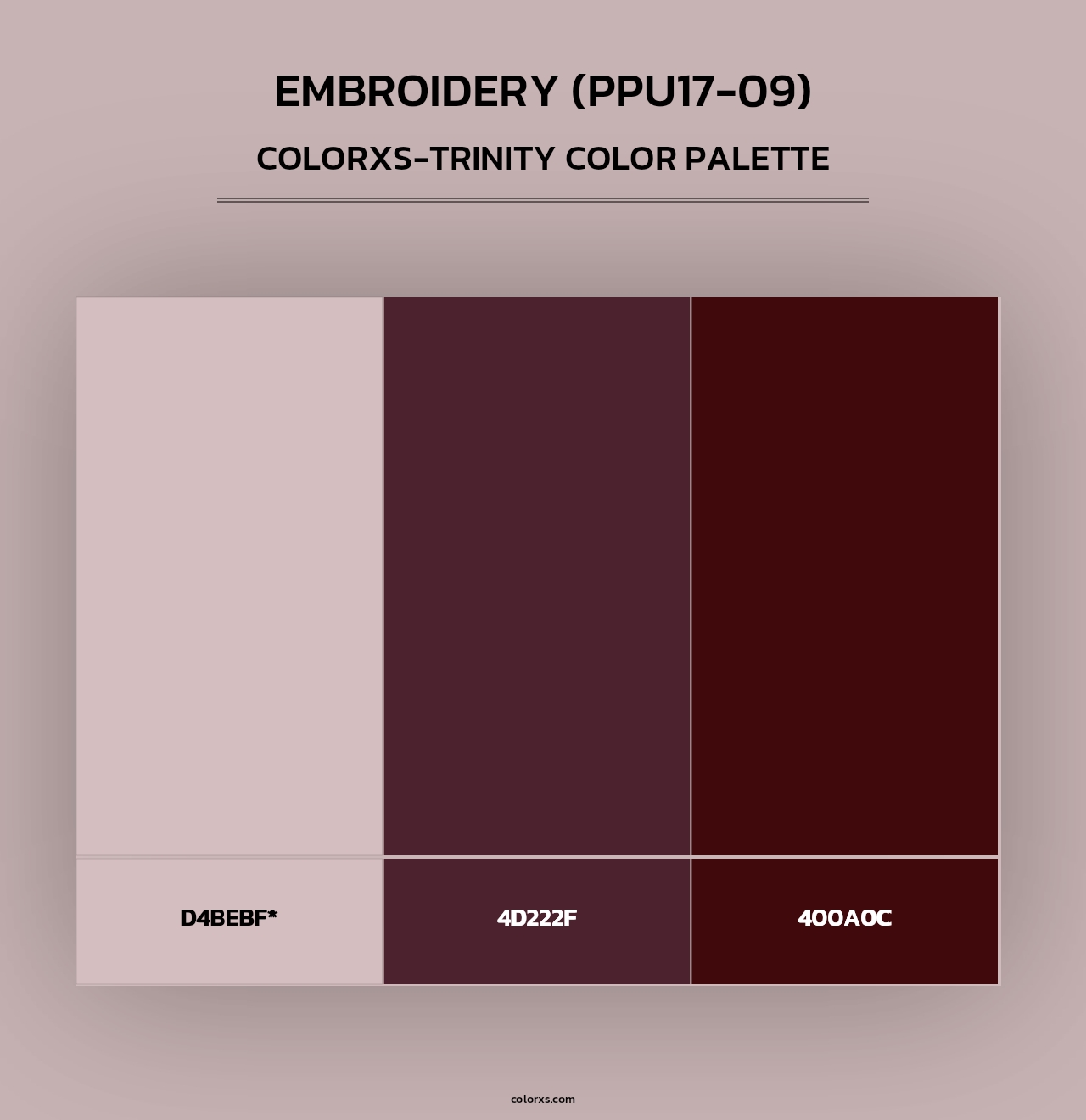 Embroidery (PPU17-09) - Colorxs Trinity Palette
