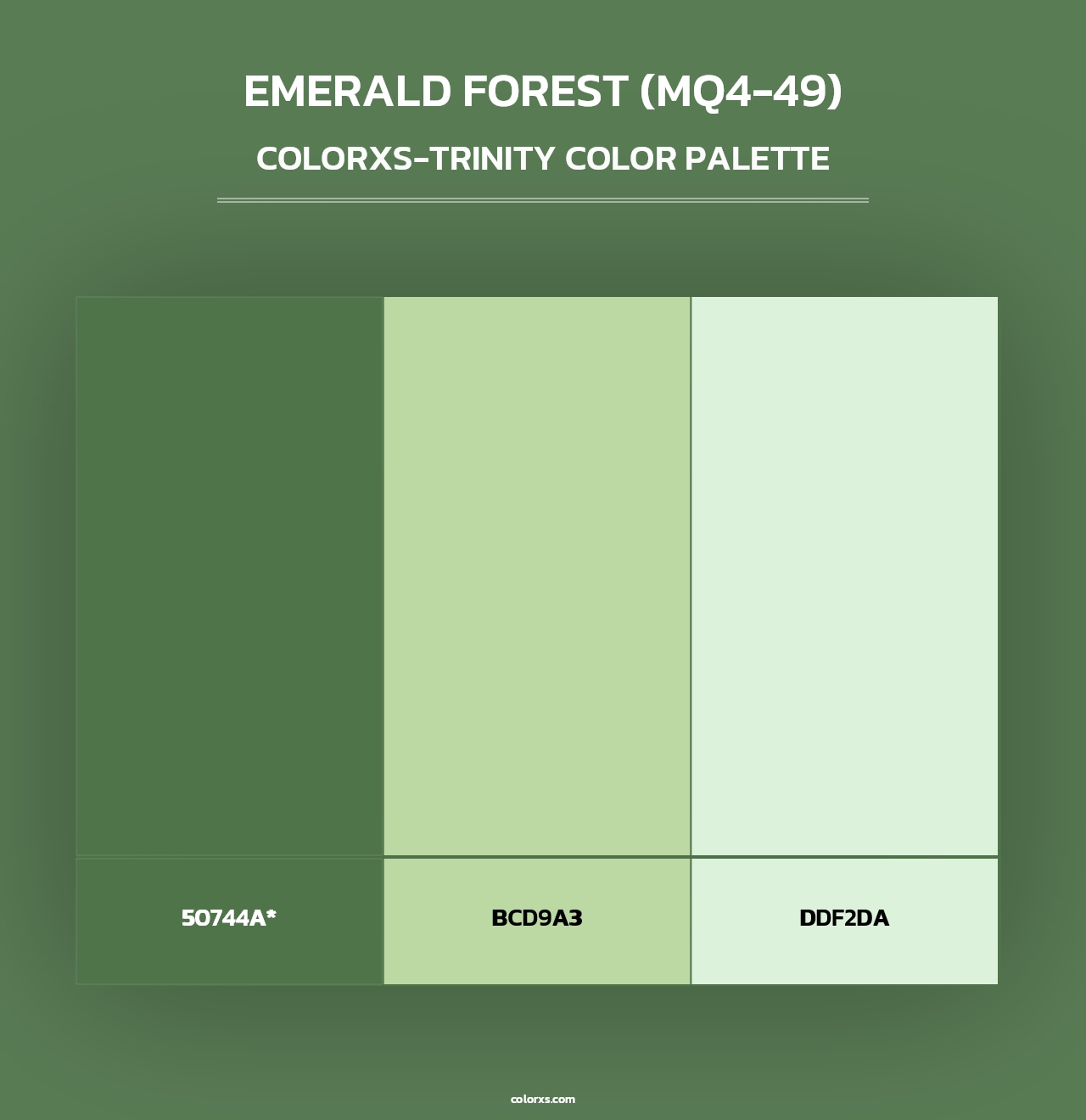 Emerald Forest (MQ4-49) - Colorxs Trinity Palette
