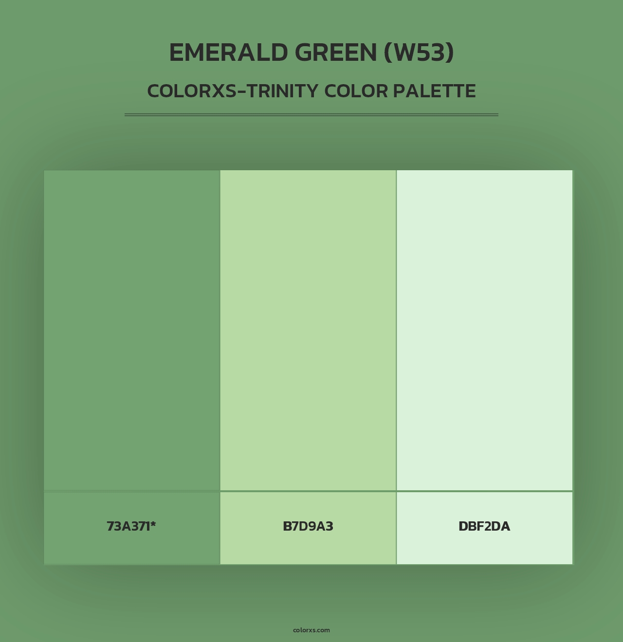 Emerald Green (W53) - Colorxs Trinity Palette