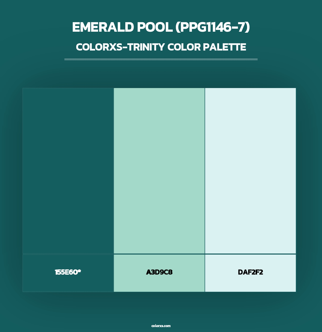 Emerald Pool (PPG1146-7) - Colorxs Trinity Palette