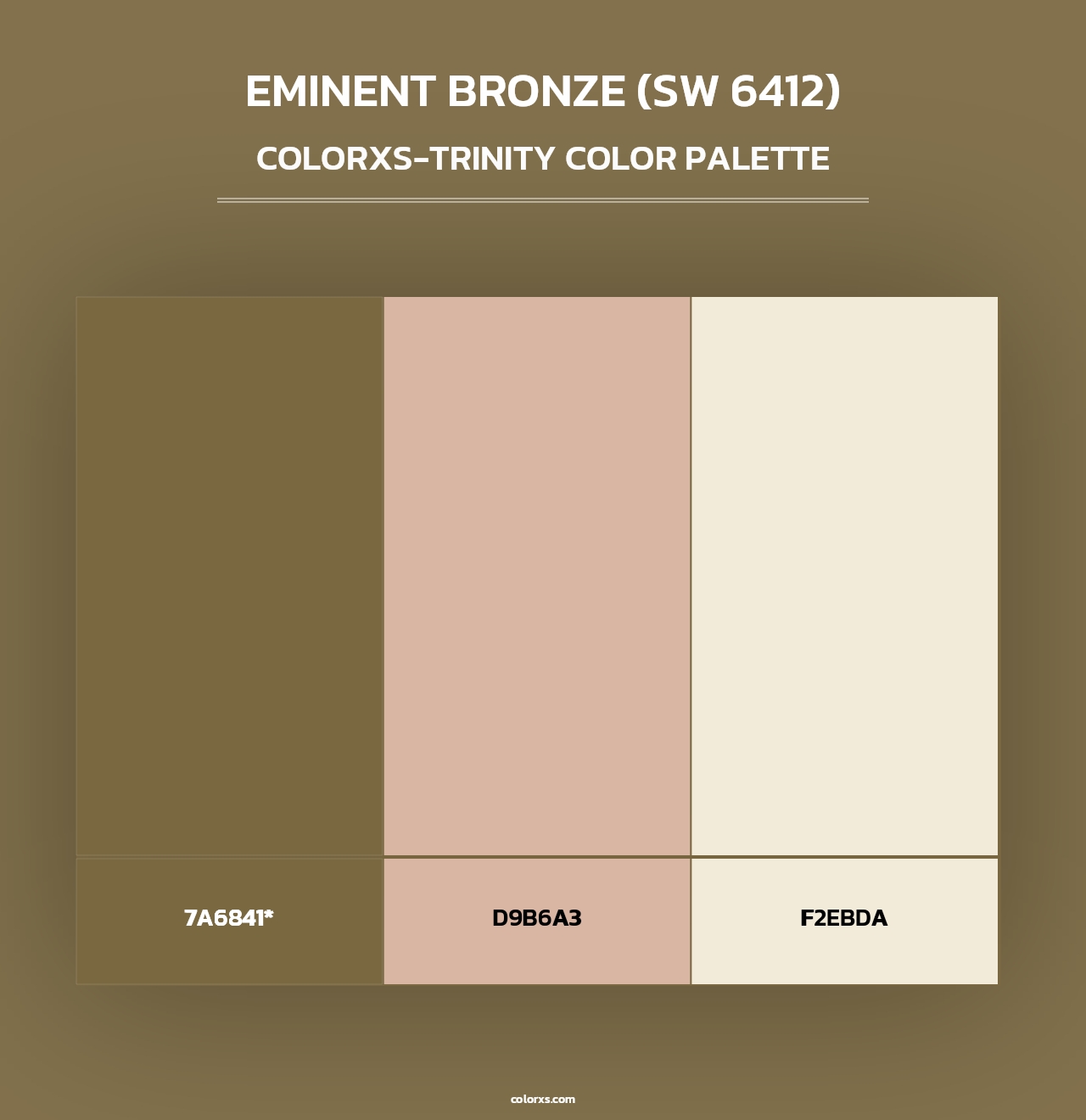 Eminent Bronze (SW 6412) - Colorxs Trinity Palette
