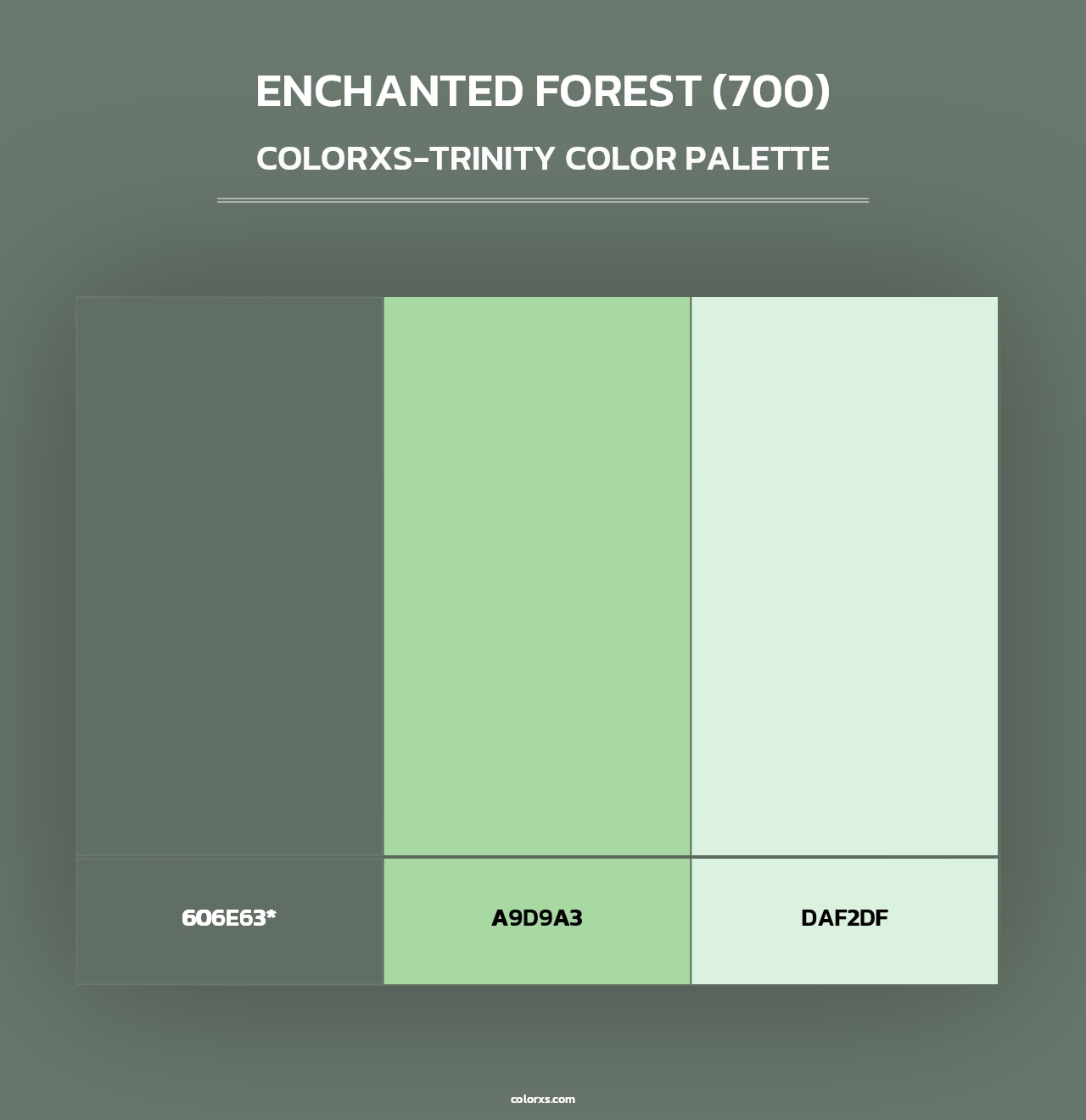 Enchanted Forest (700) - Colorxs Trinity Palette
