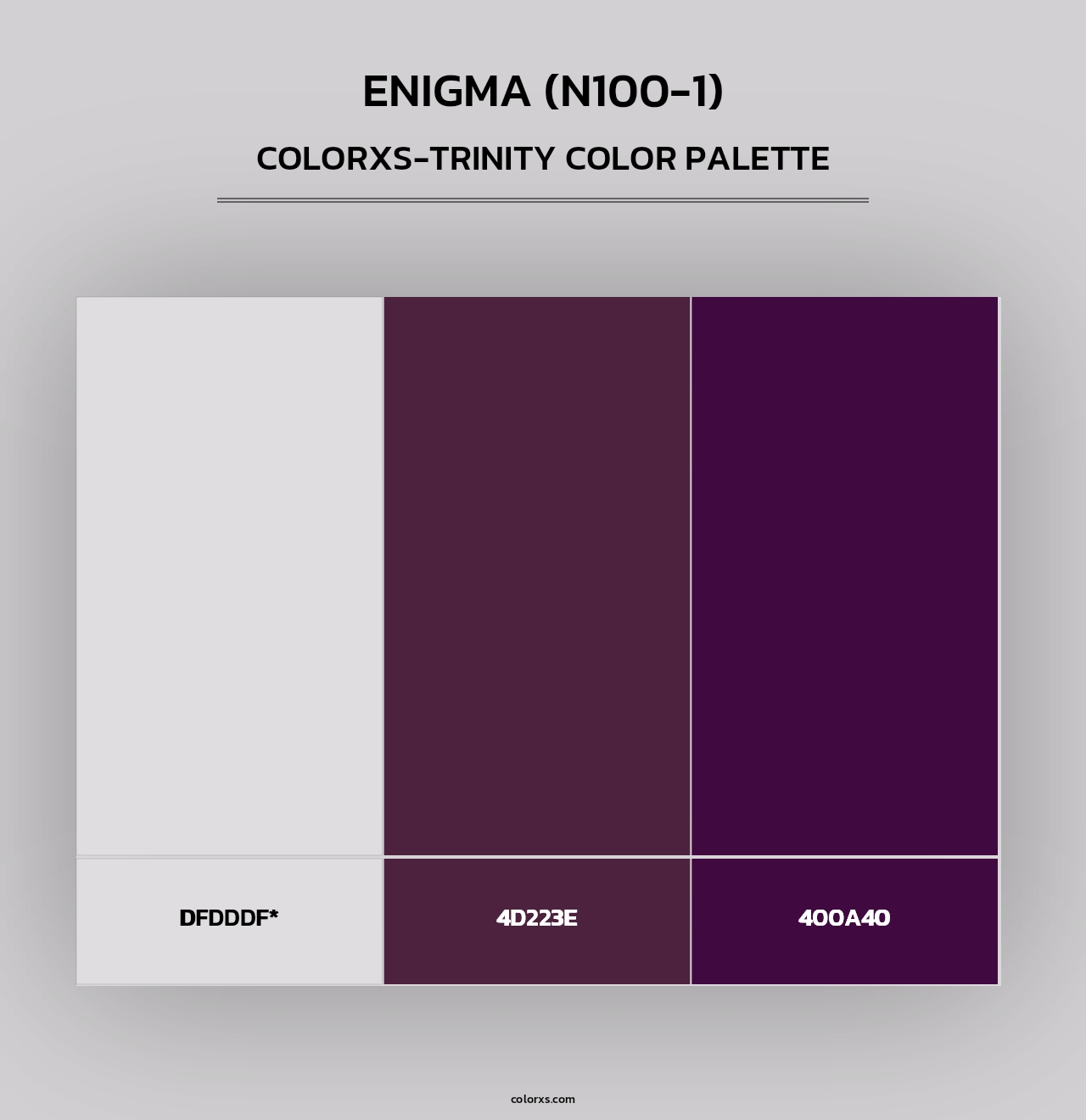 Enigma (N100-1) - Colorxs Trinity Palette