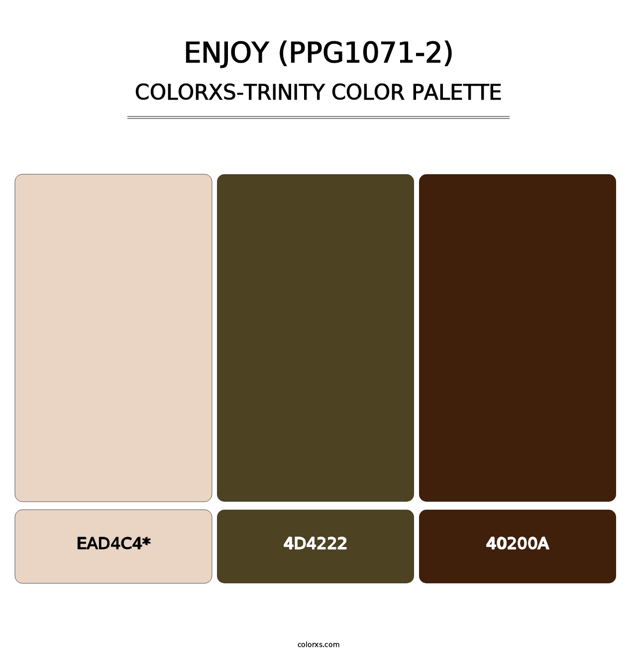Enjoy (PPG1071-2) - Colorxs Trinity Palette