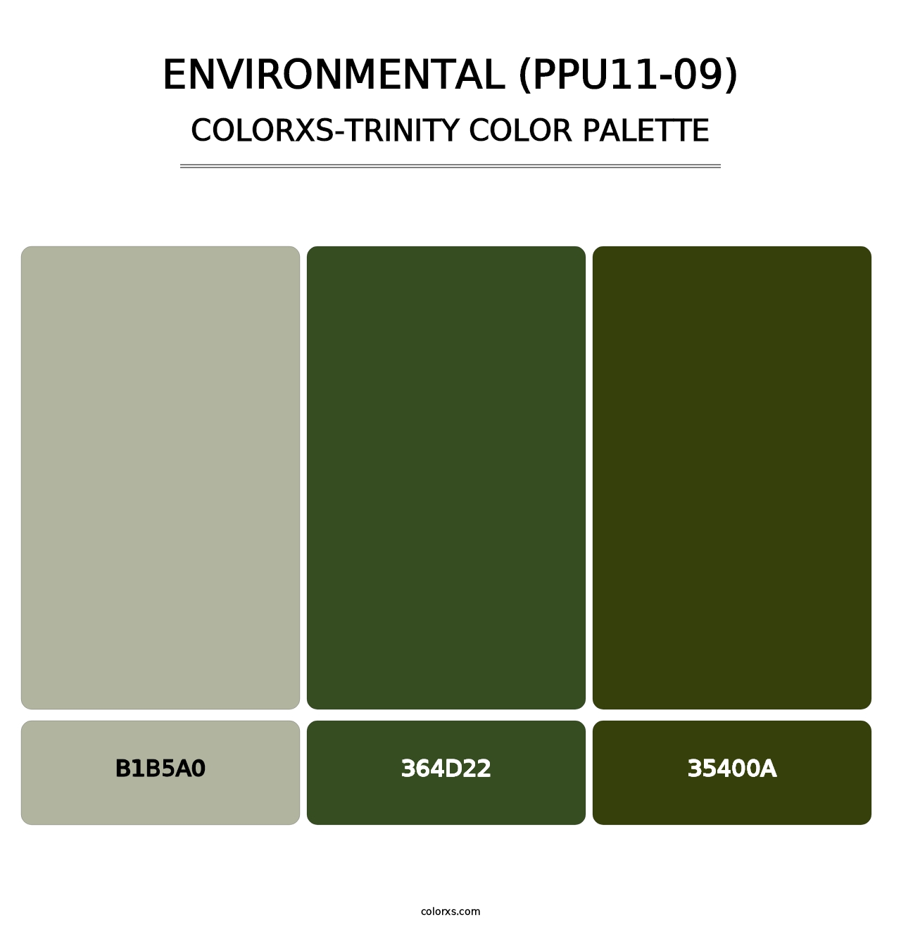 Environmental (PPU11-09) - Colorxs Trinity Palette