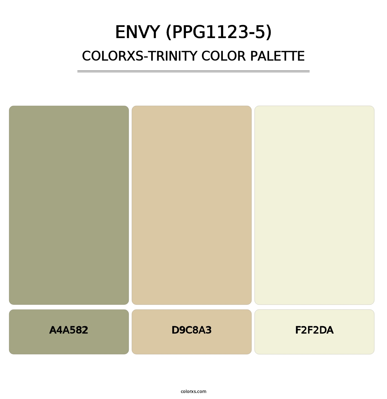 Envy (PPG1123-5) - Colorxs Trinity Palette