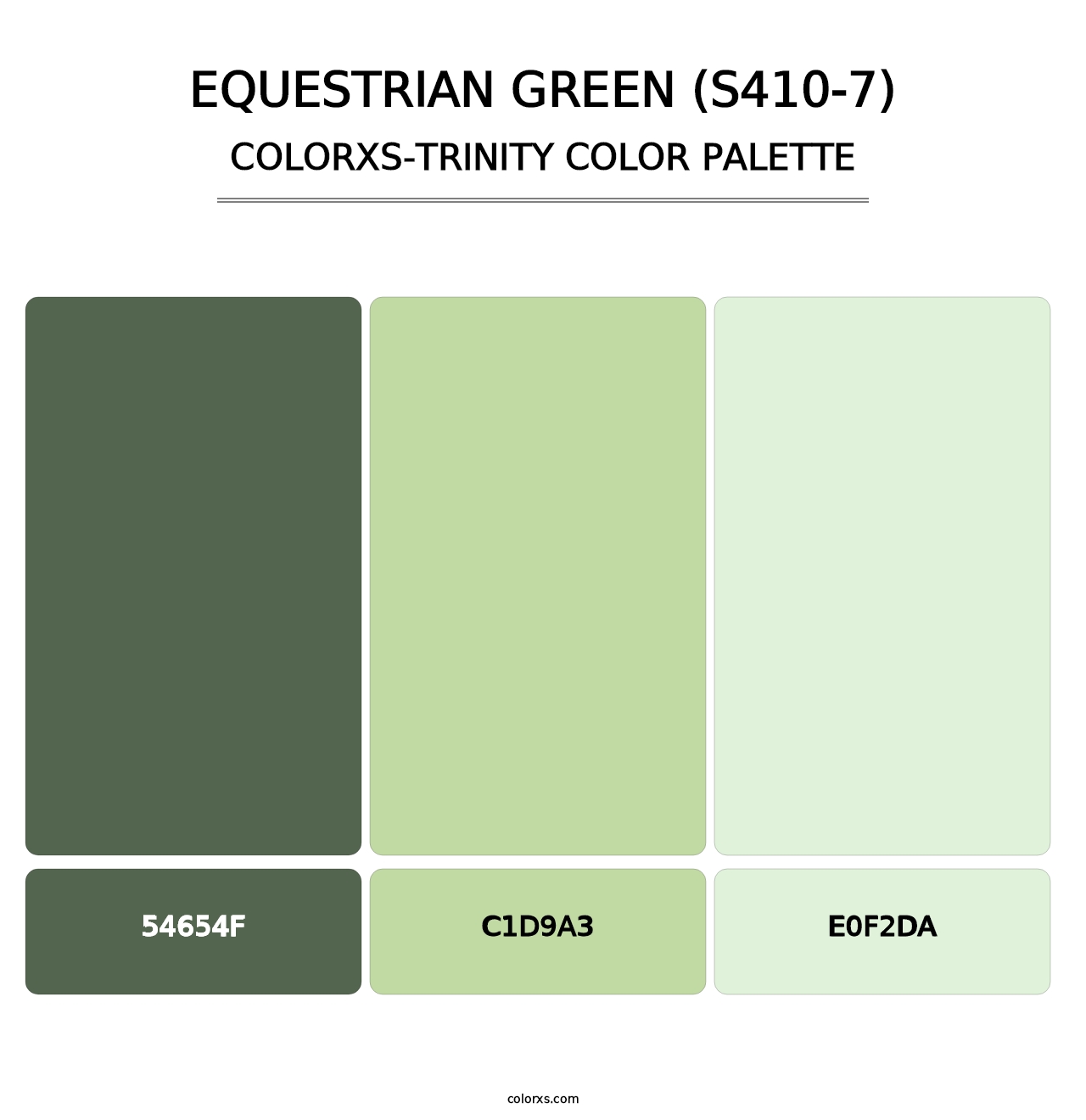 Equestrian Green (S410-7) - Colorxs Trinity Palette