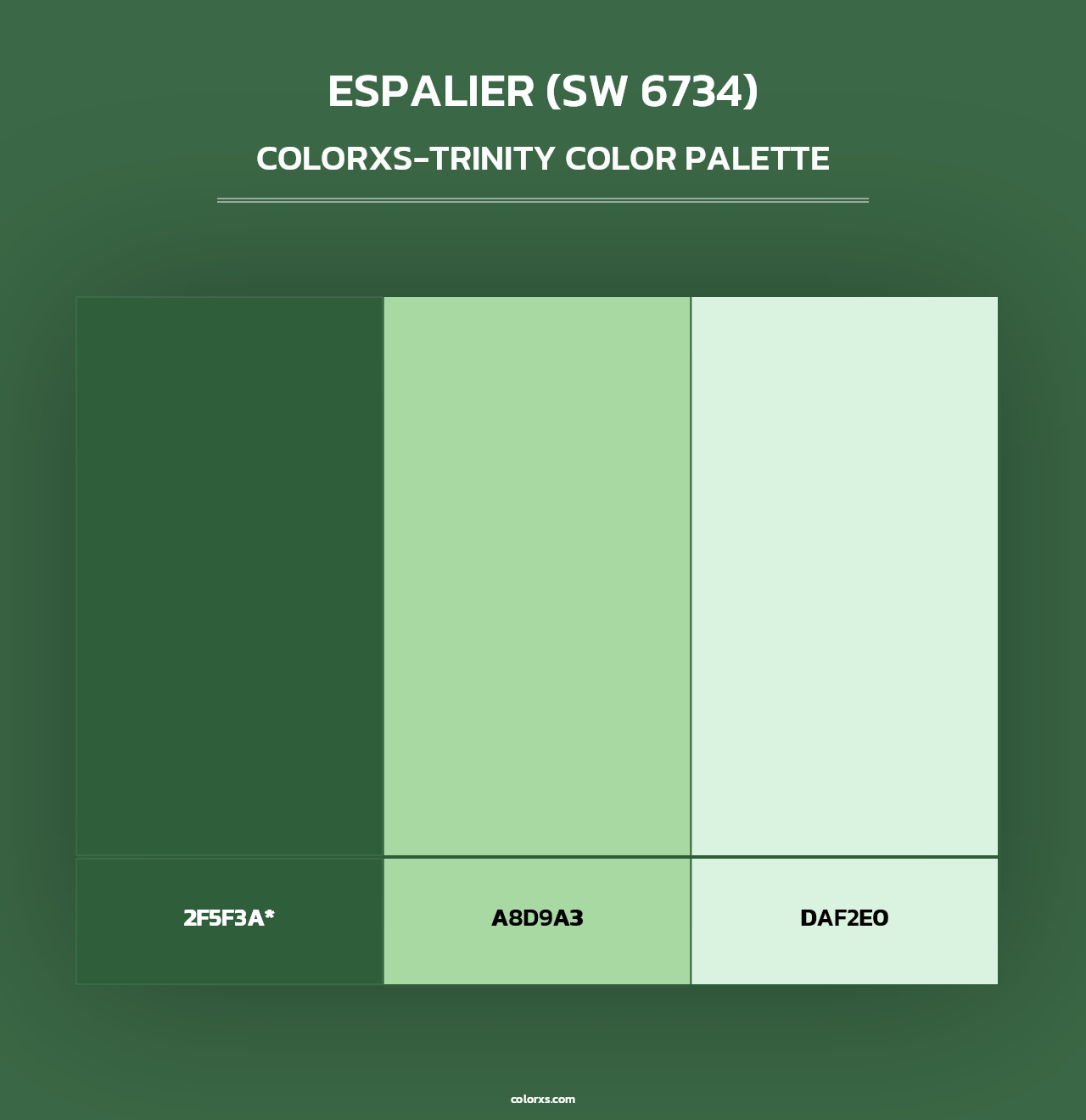Espalier (SW 6734) - Colorxs Trinity Palette
