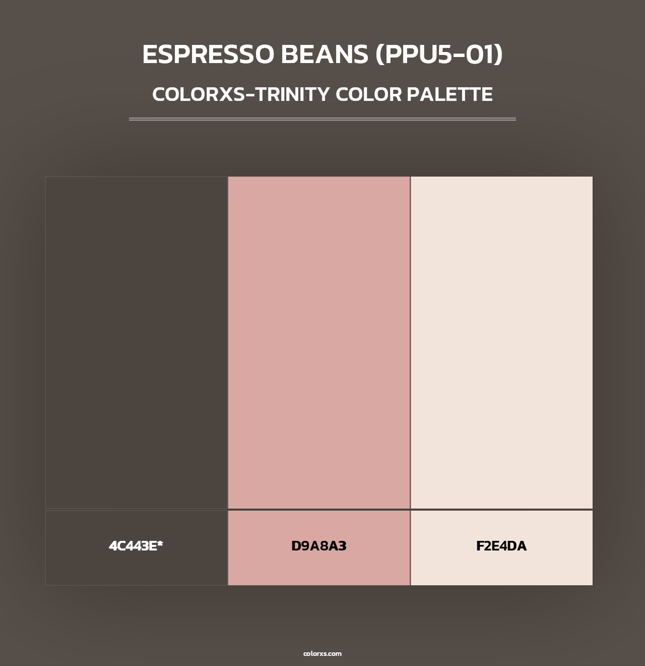 Espresso Beans (PPU5-01) - Colorxs Trinity Palette