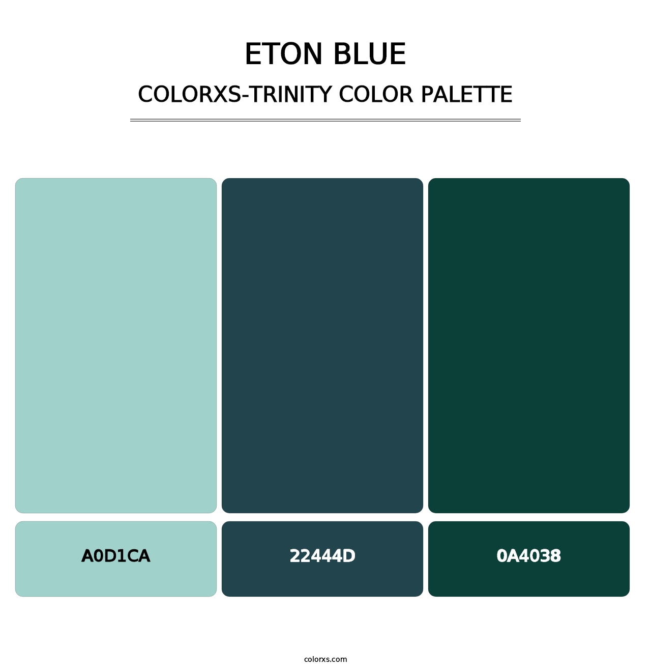 Eton blue - Colorxs Trinity Palette