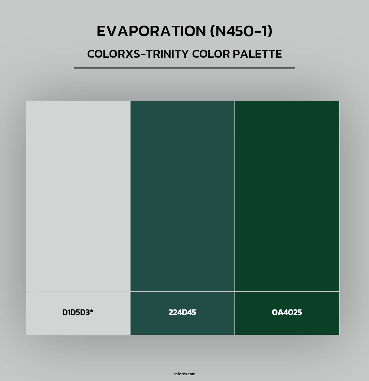 Evaporation (N450-1) - Colorxs Trinity Palette