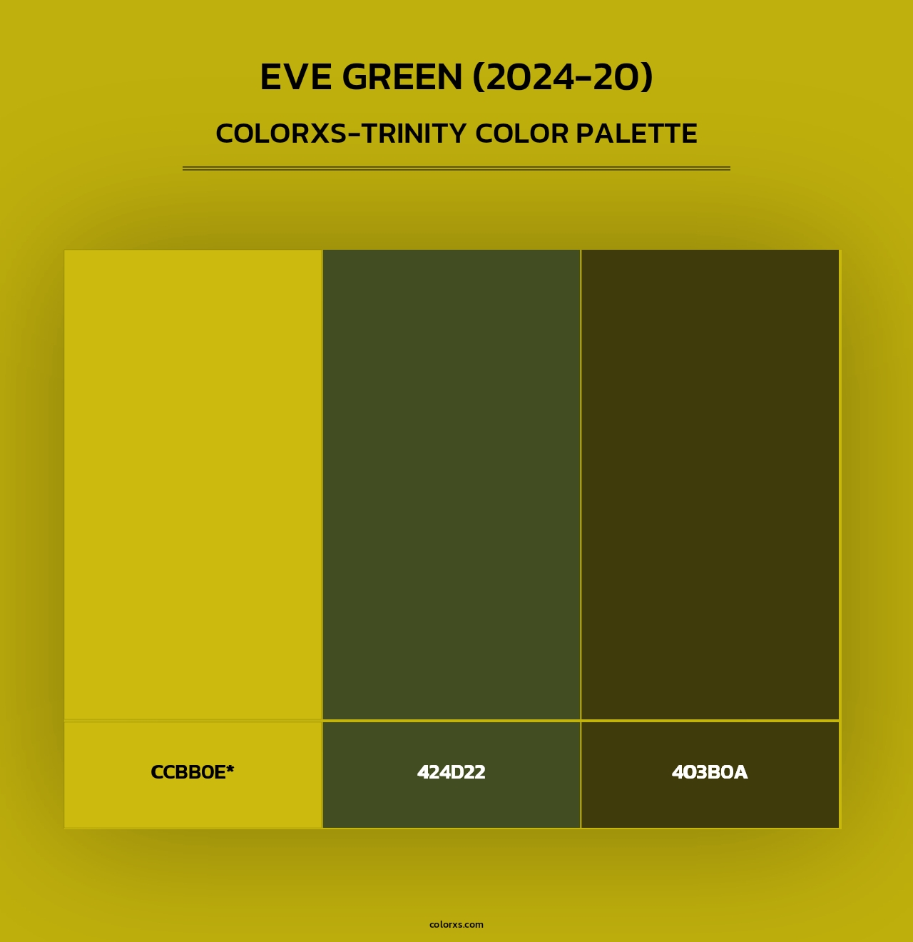 Eve Green (2024-20) - Colorxs Trinity Palette