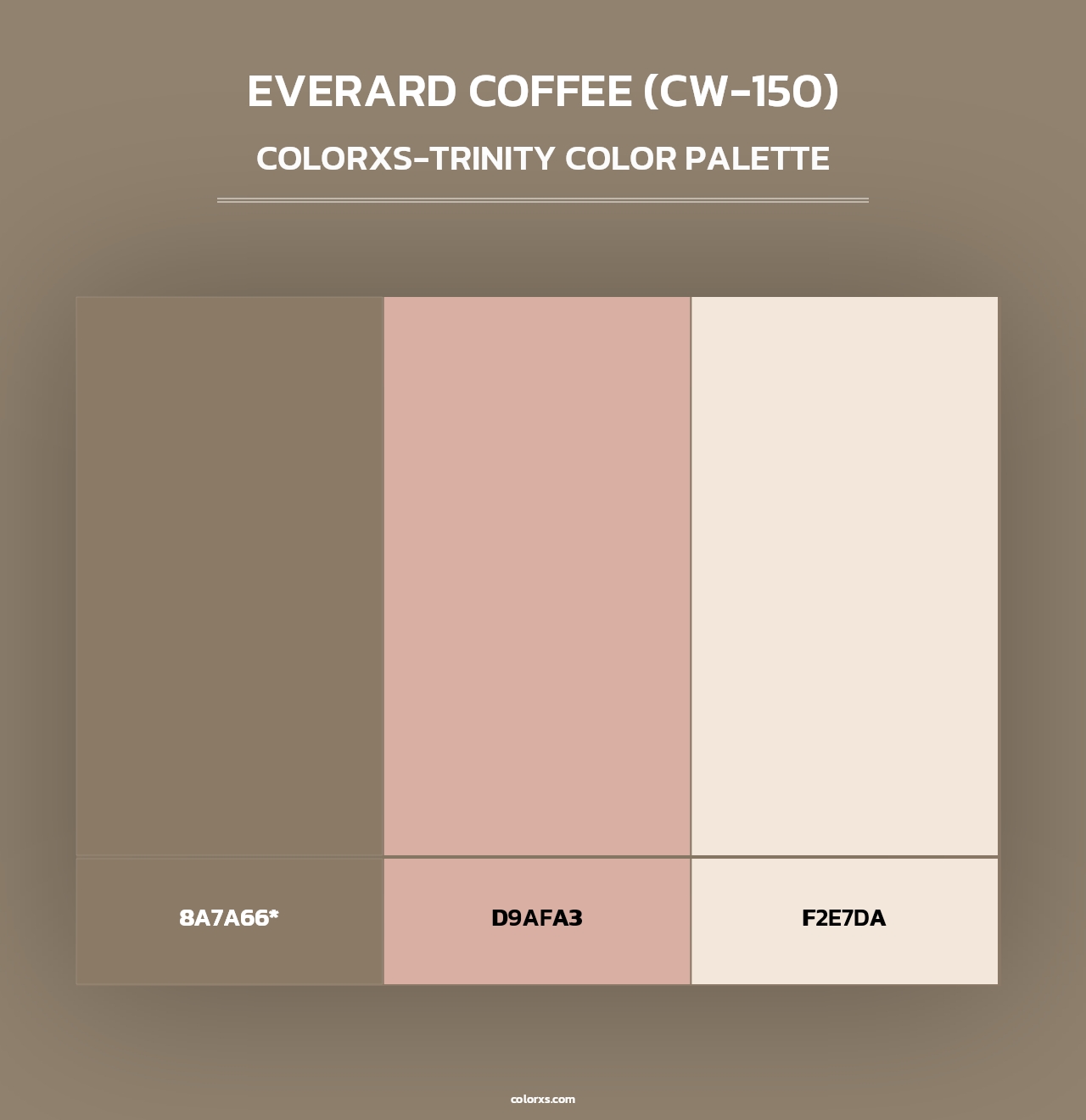 Everard Coffee (CW-150) - Colorxs Trinity Palette
