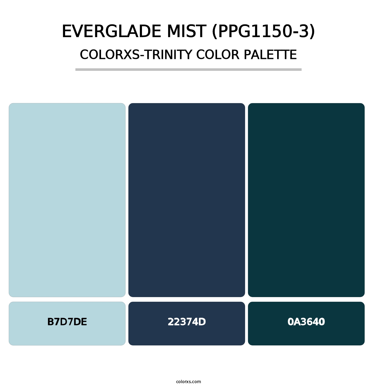 Everglade Mist (PPG1150-3) - Colorxs Trinity Palette
