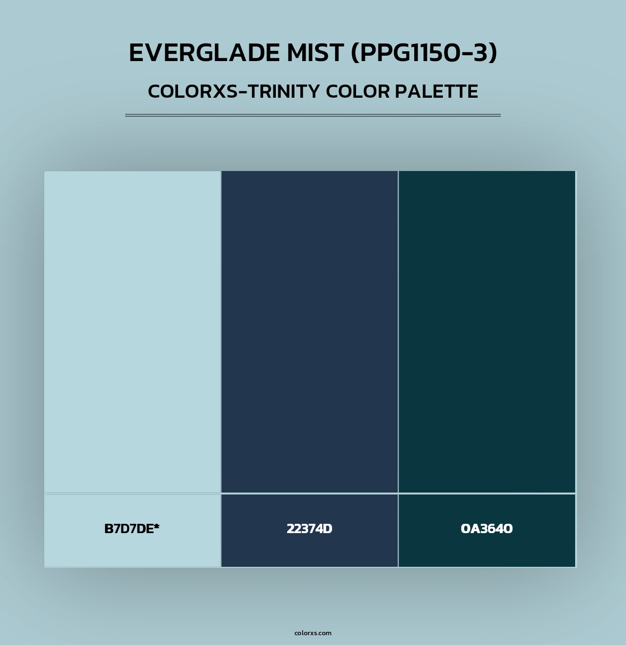 Everglade Mist (PPG1150-3) - Colorxs Trinity Palette