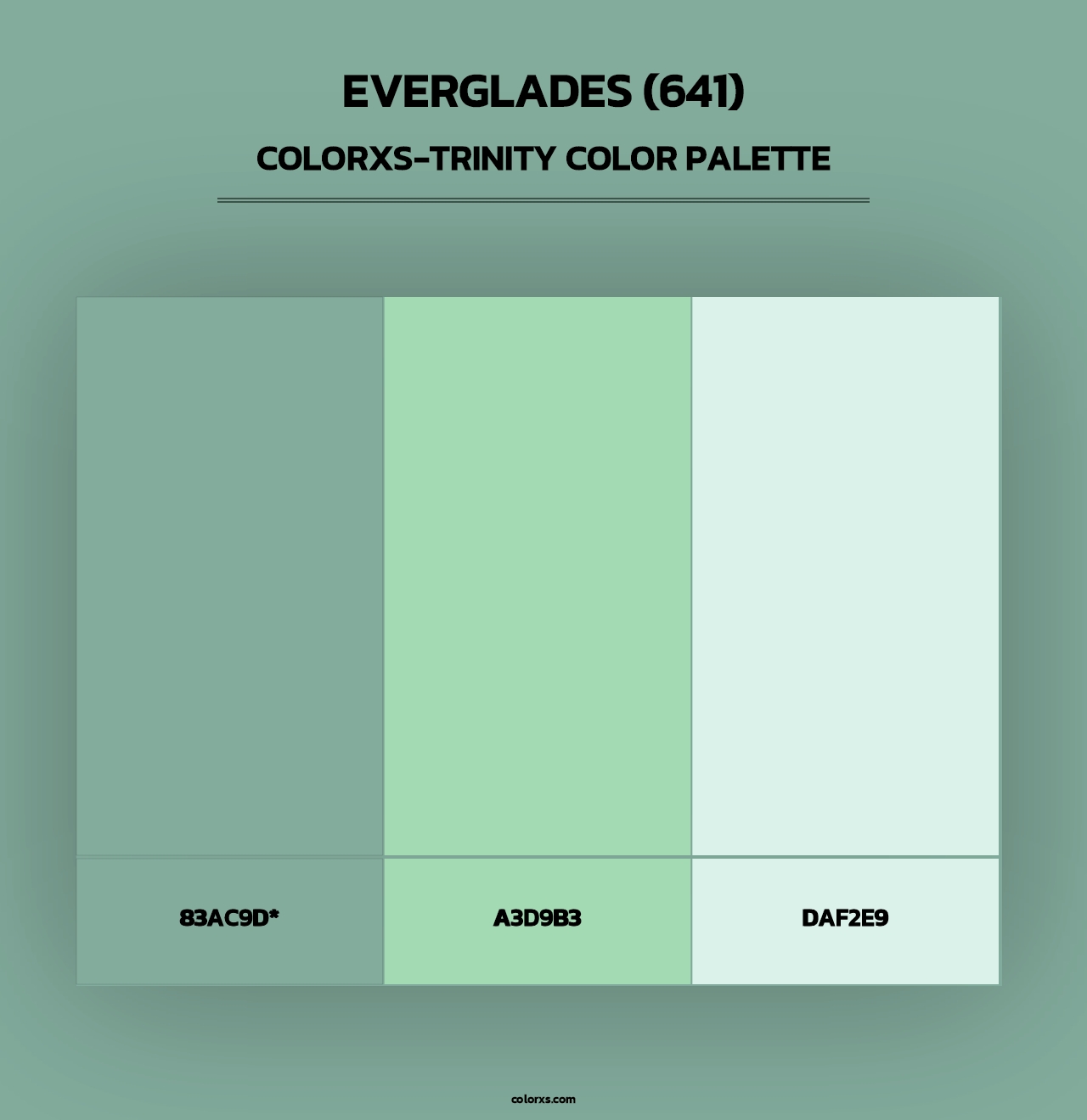 Everglades (641) - Colorxs Trinity Palette