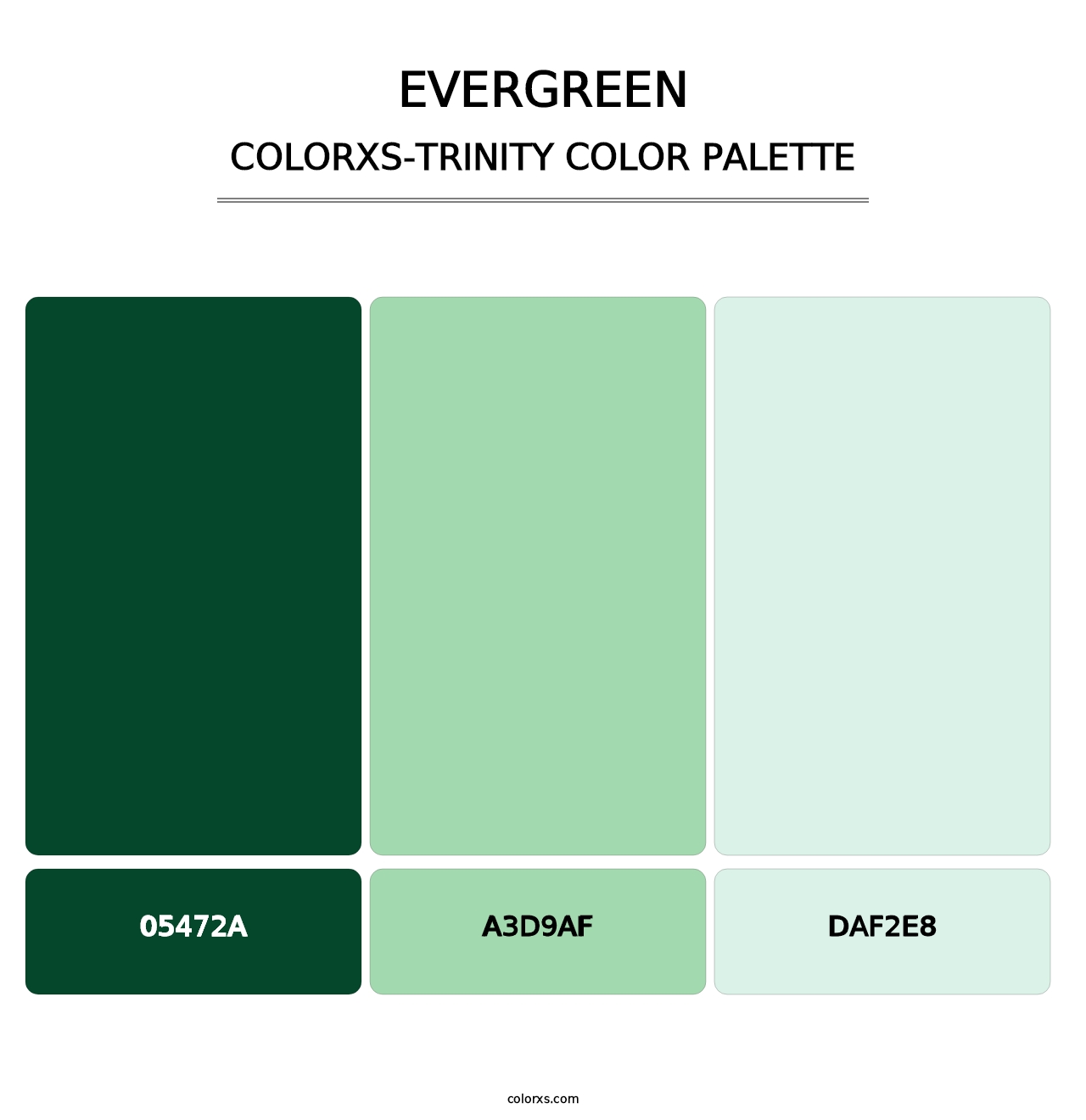 Evergreen - Colorxs Trinity Palette